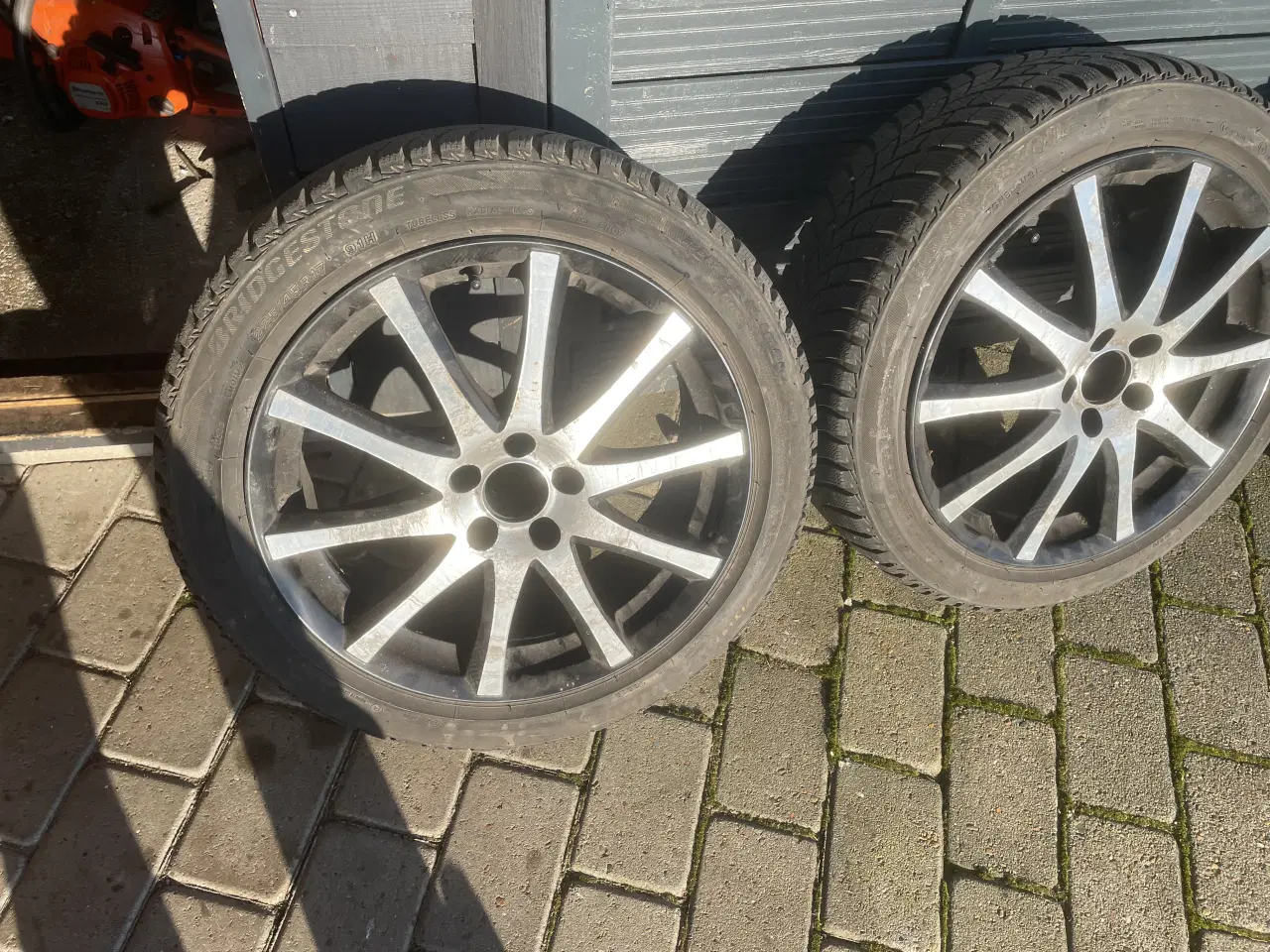 Billede 1 - Sælger de her sæt fælge med dækkene 7,5x17 ET35