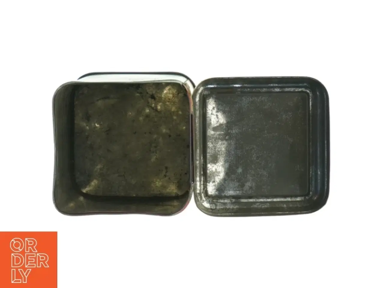 Billede 2 - Antik te dåse (str. H. 14 cm. 8,5 x 8,5 cm)