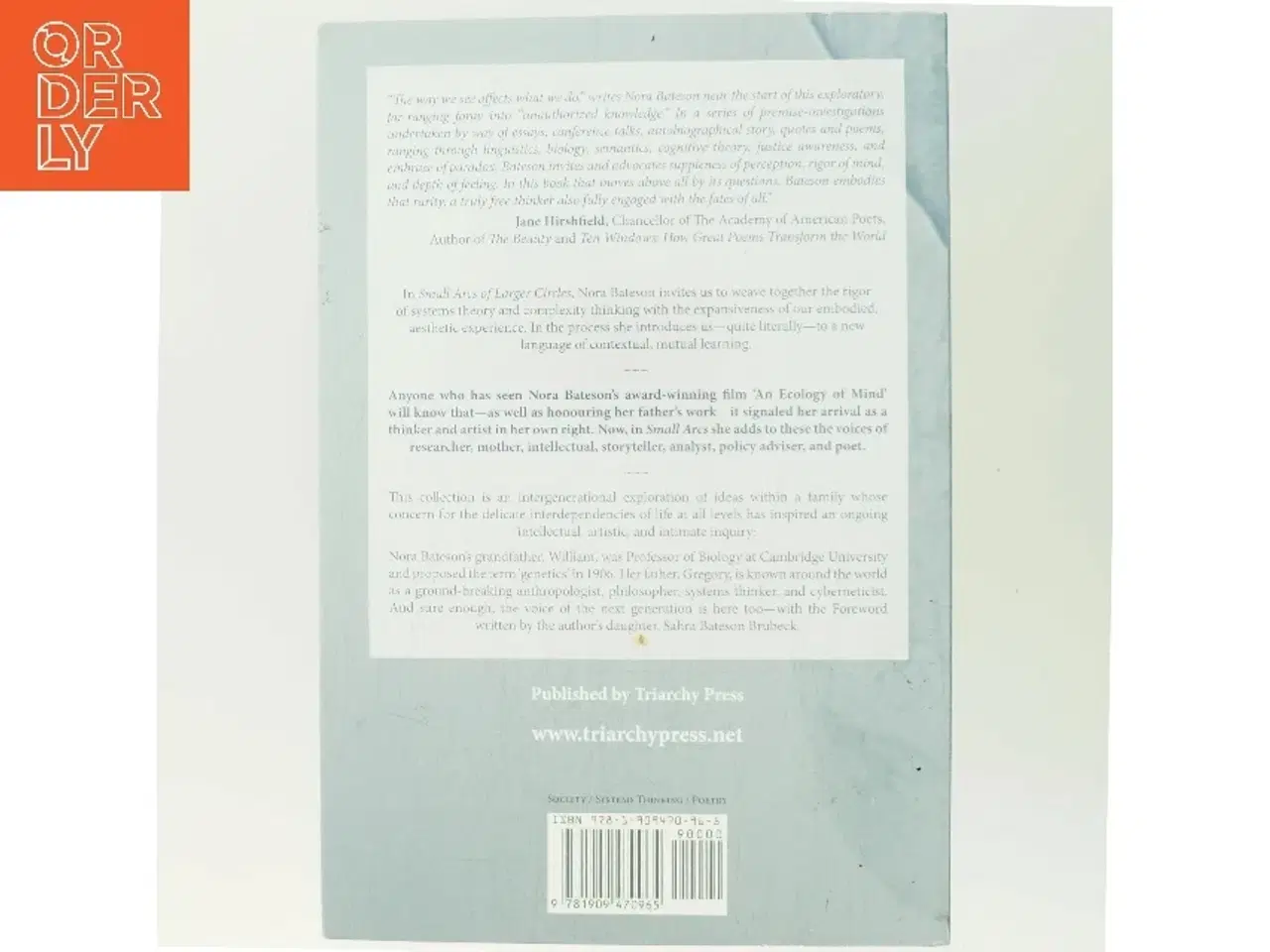Billede 3 - Small arcs of larger circles : framing through other patterns af Nora Bateson (Bog)