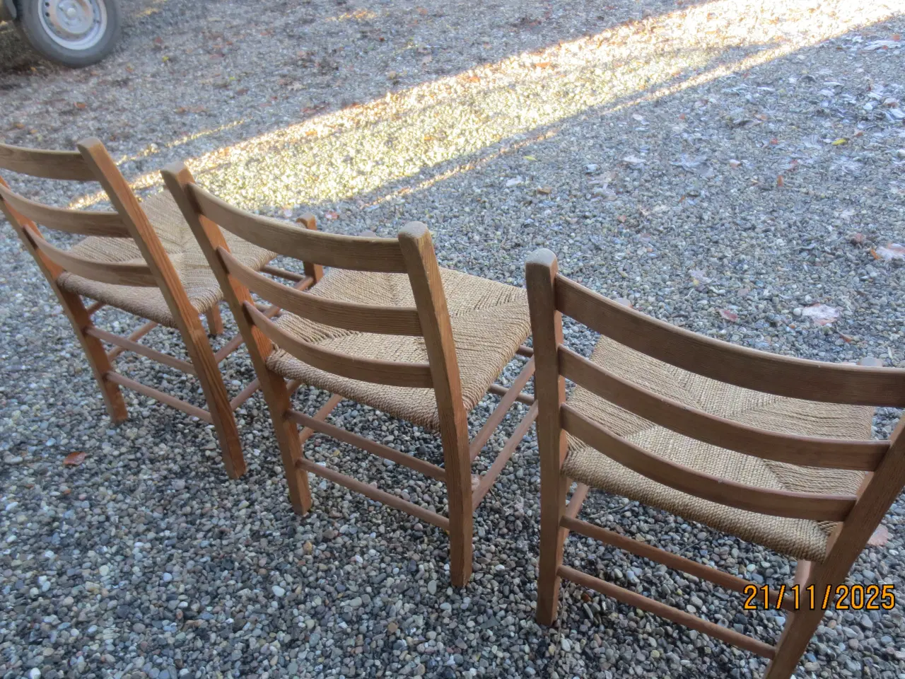 Billede 5 - 3 stk Spisebordsstole Med Fletsæde