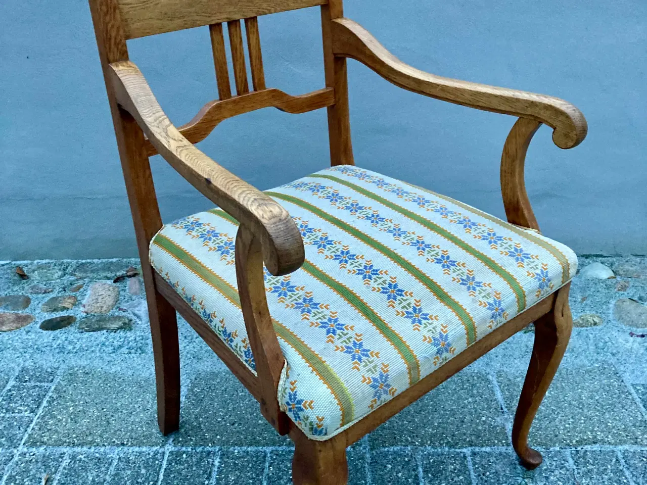 Billede 4 - Art Nouveau Armstol i egetræ fra 1920-1930'erne
