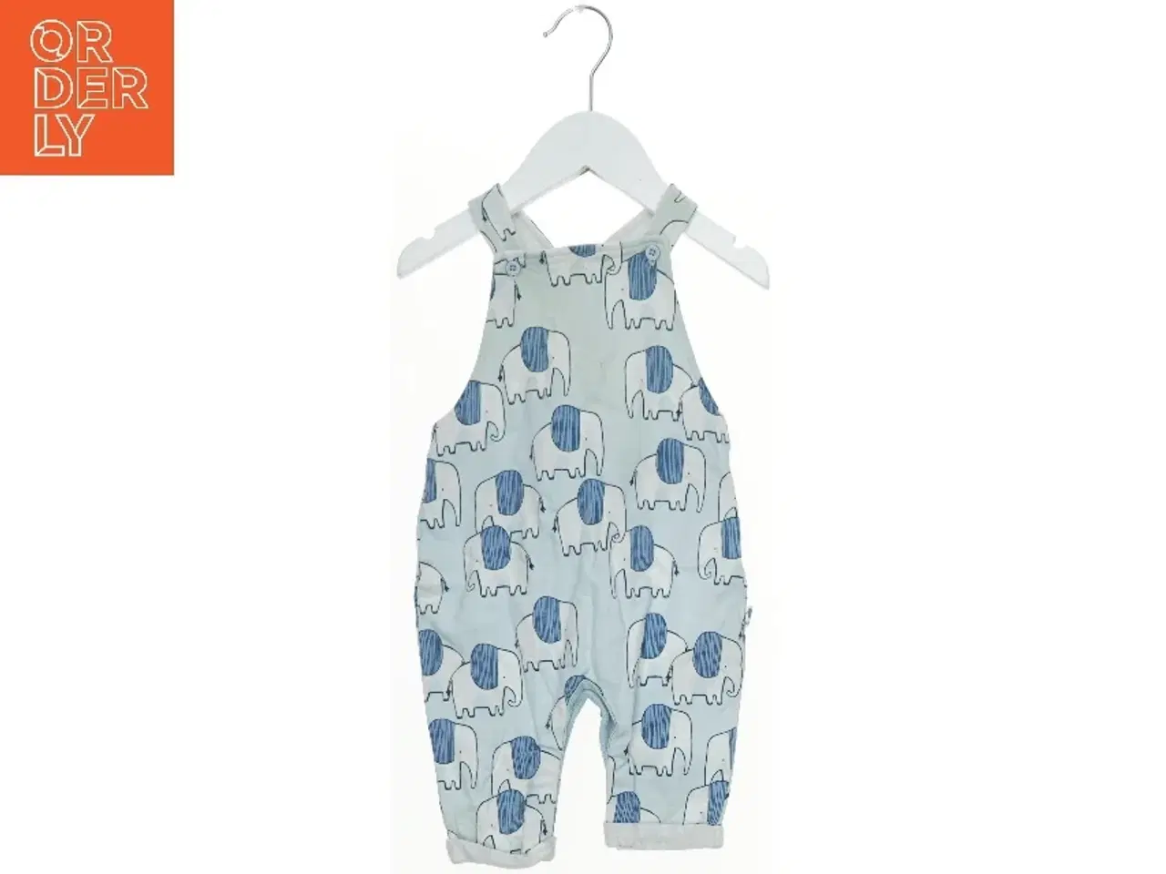 Billede 1 - Lysblå sparkedragt med elefantmønster fra Next (str. 68)