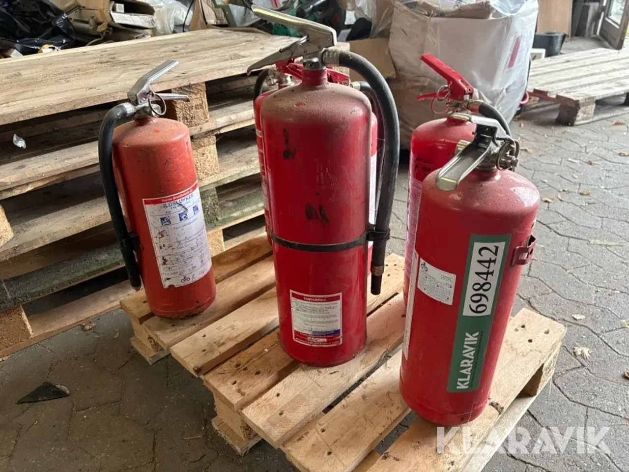 Billede 2 - Blandet lot pulverslukkere Dansk brandteknik 6 styk