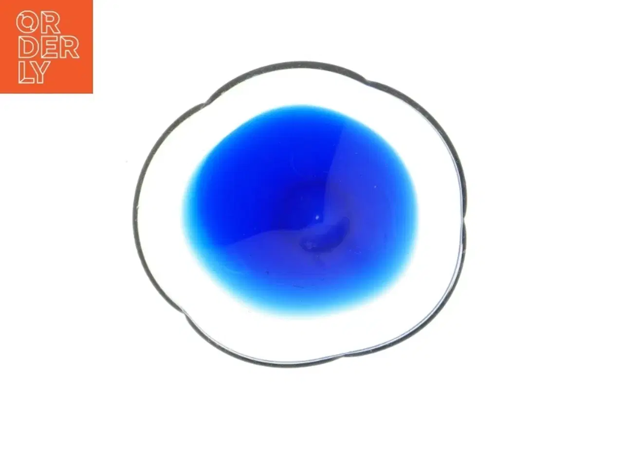 Billede 2 - Glasfad i blå nuancer (str. 16 cm)