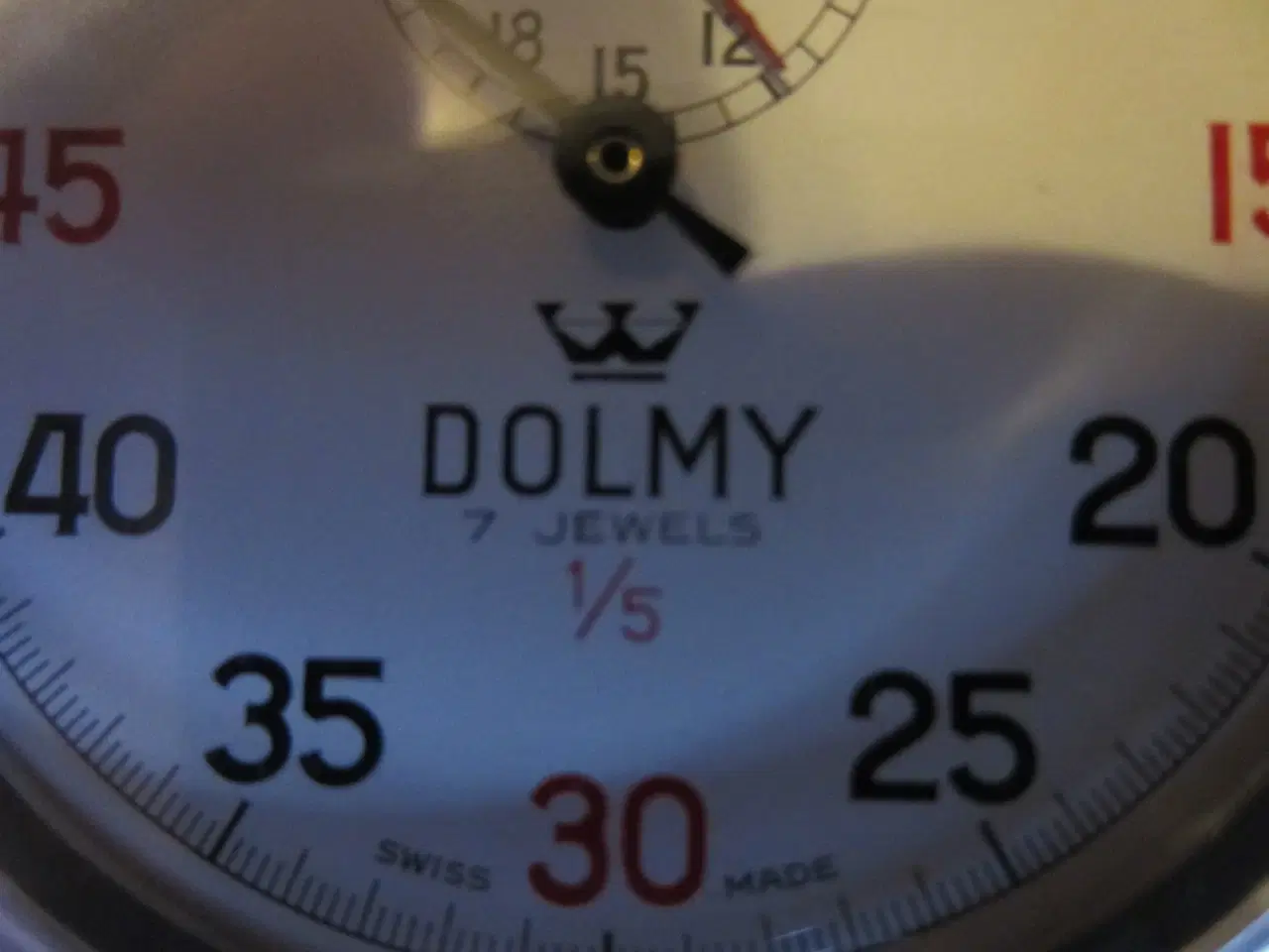 Billede 2 - DOLMY svejtsisk stopur med 7 JEWELS