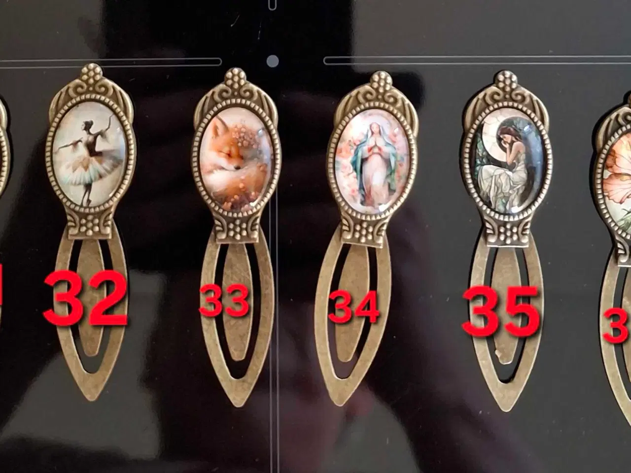 Billede 4 - Bogmærker I bronze 