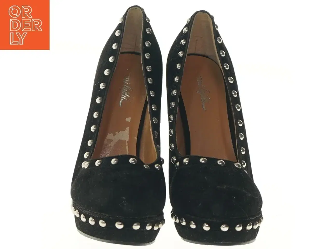 Billede 5 - Høje hæle med nitter (str. 40 )