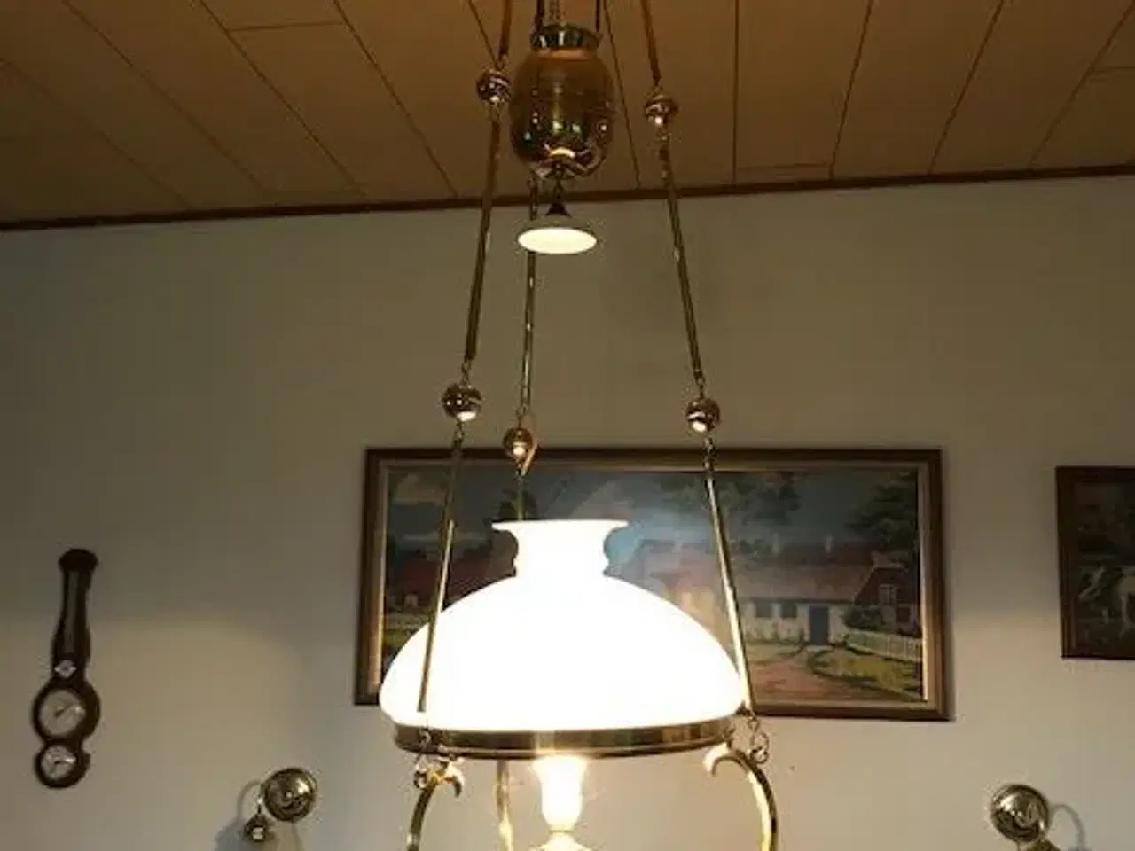 Billede 1 - antik lampe