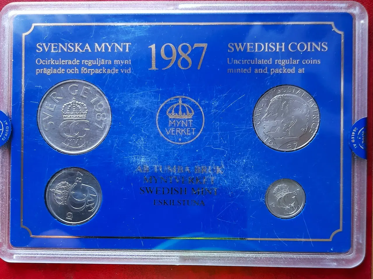 Billede 14 - SVERIGE SWEDEN 9 FORSKELLIGE MØNTSÆT 1980 - 1990