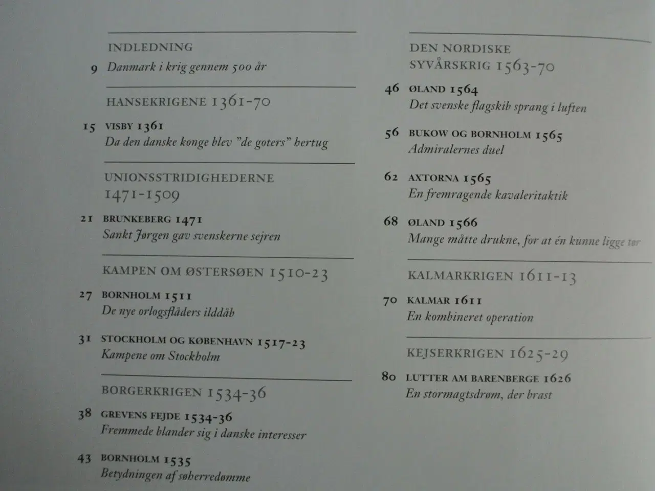 Billede 2 - danmark i krig , af hans christian bjerg og ole l.