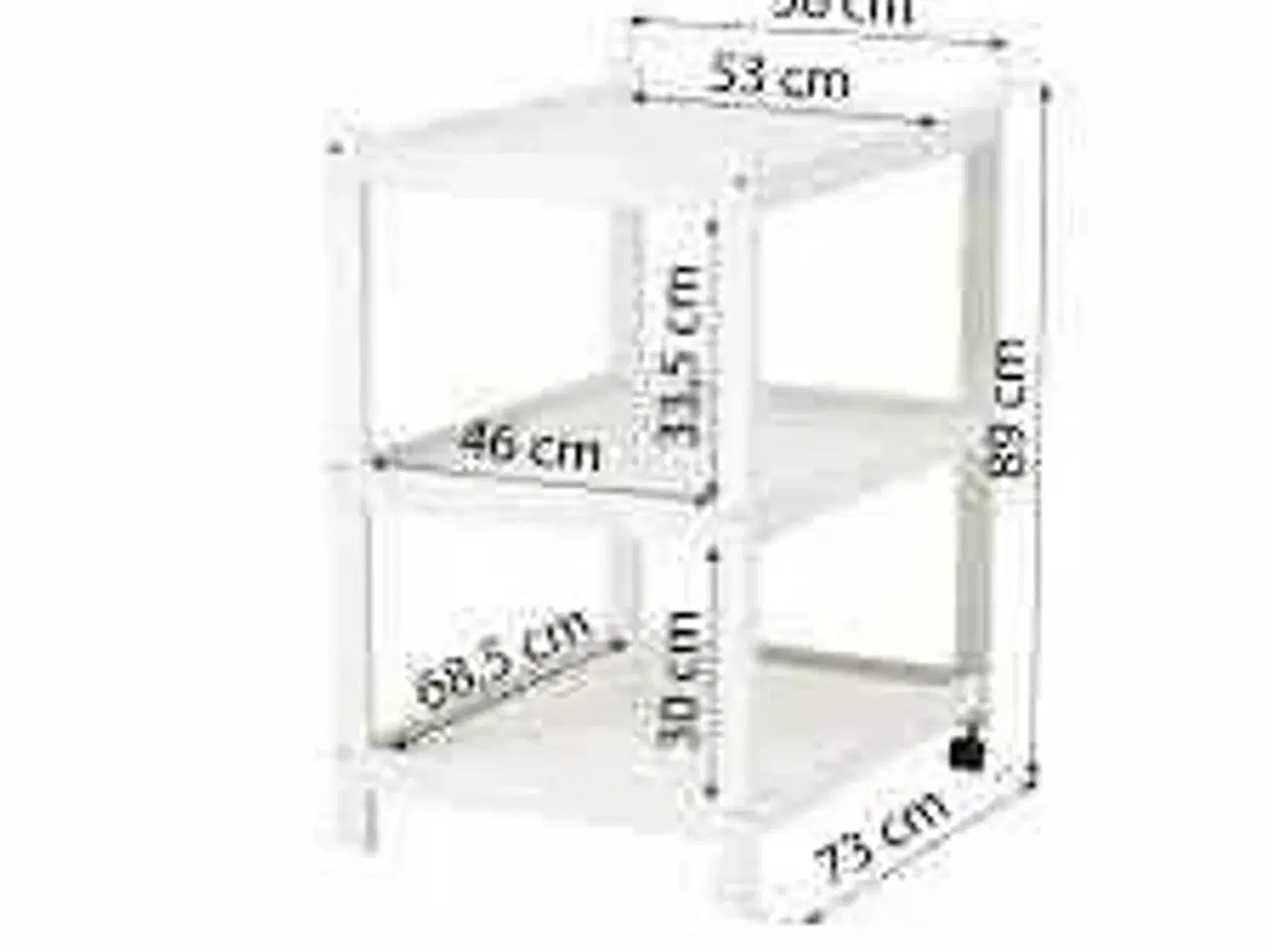 Billede 2 - Hoppekids Puslebord - Ida-Marie - 73x56x84 cm - Hvid