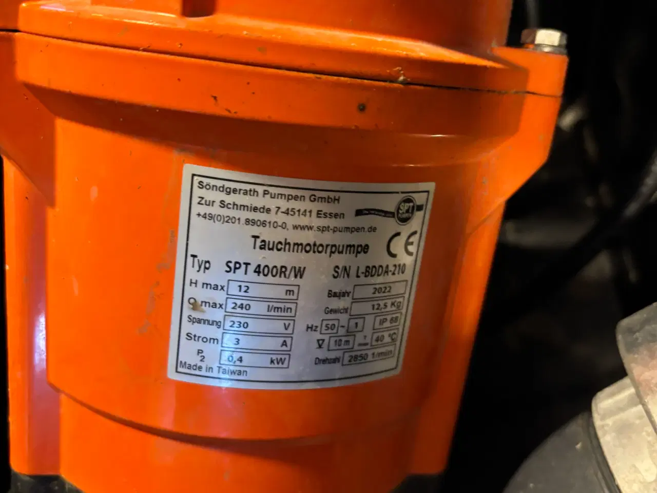 Billede 3 - Dykpumpe 233liter pr minut incl 30m slange