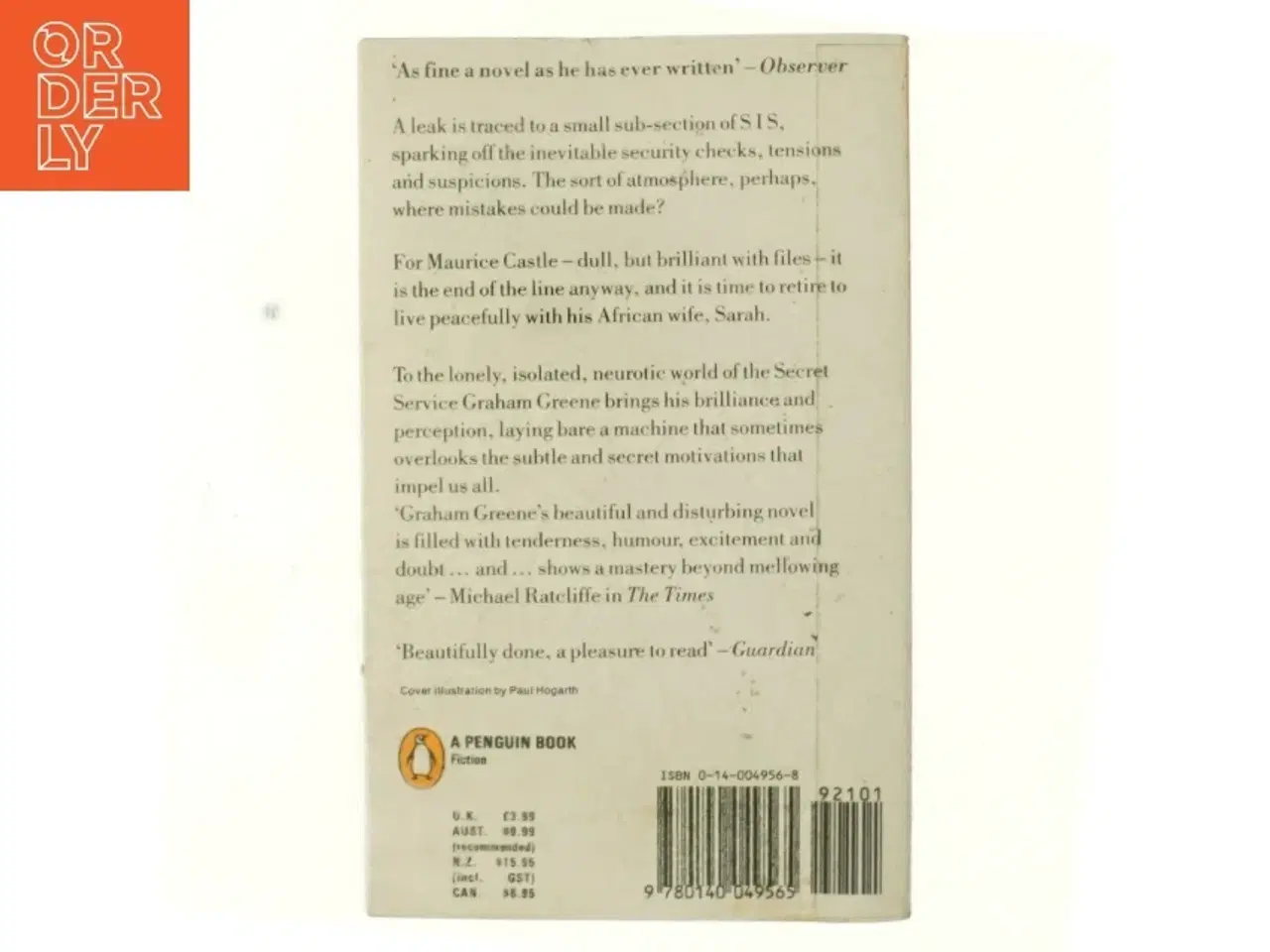 Billede 3 - The human factor af Graham Greene (Bog)