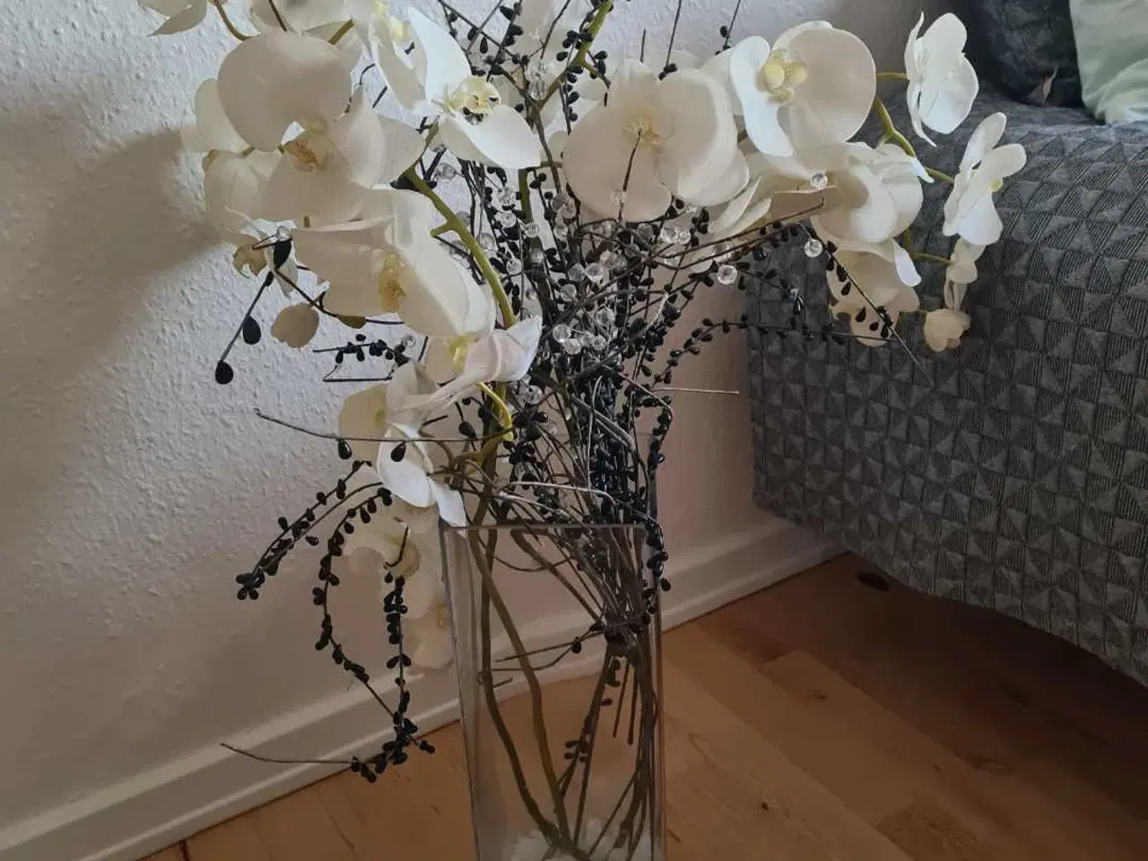Billede 2 - Flot glas gulvvase 