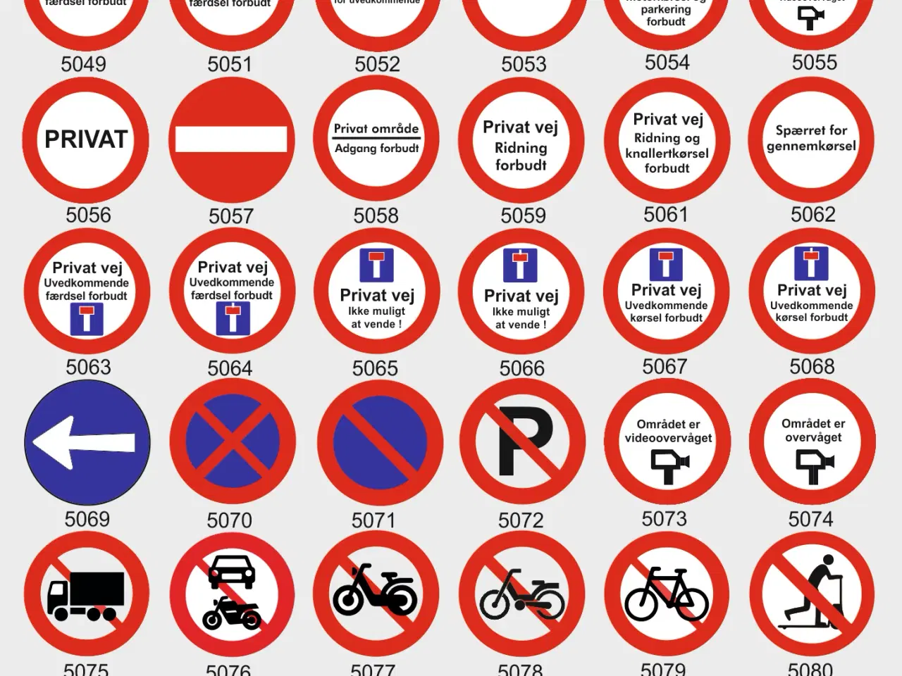 Billede 8 - Vejskilte Ø 50 cm