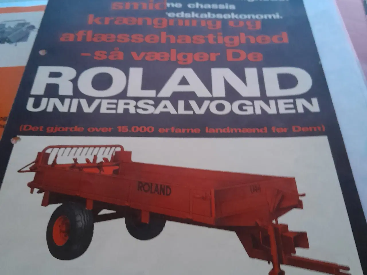 Billede 11 - Roland U 55 aflæsservogn med møgspreder 
