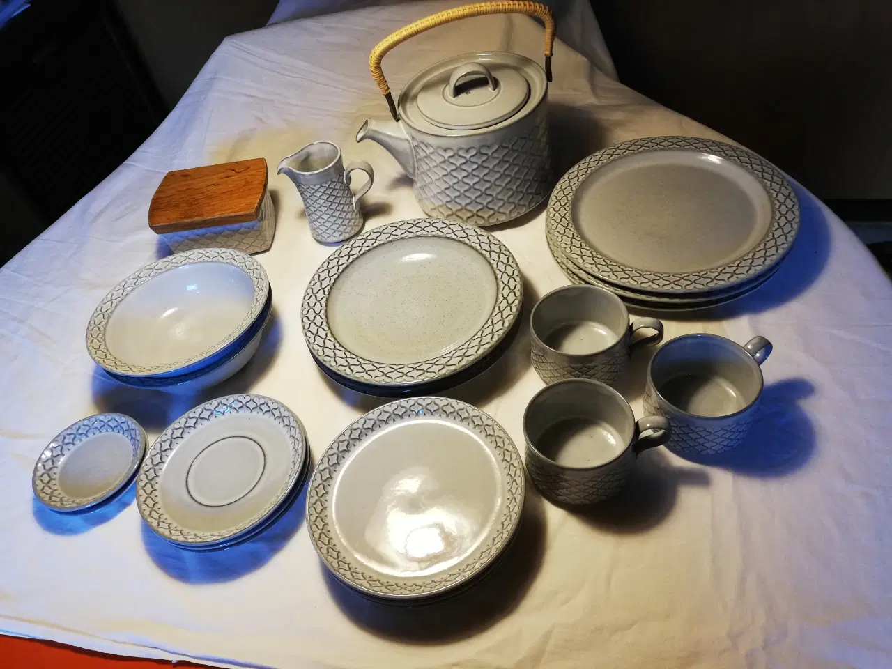 Billede 2 - Cordial stentøj tekande,smørskål,tallerkener,koppe