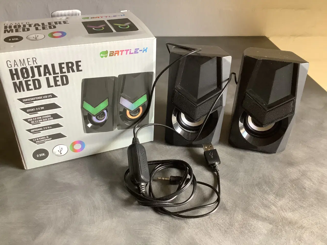 Billede 3 - Gamer højtalere med led