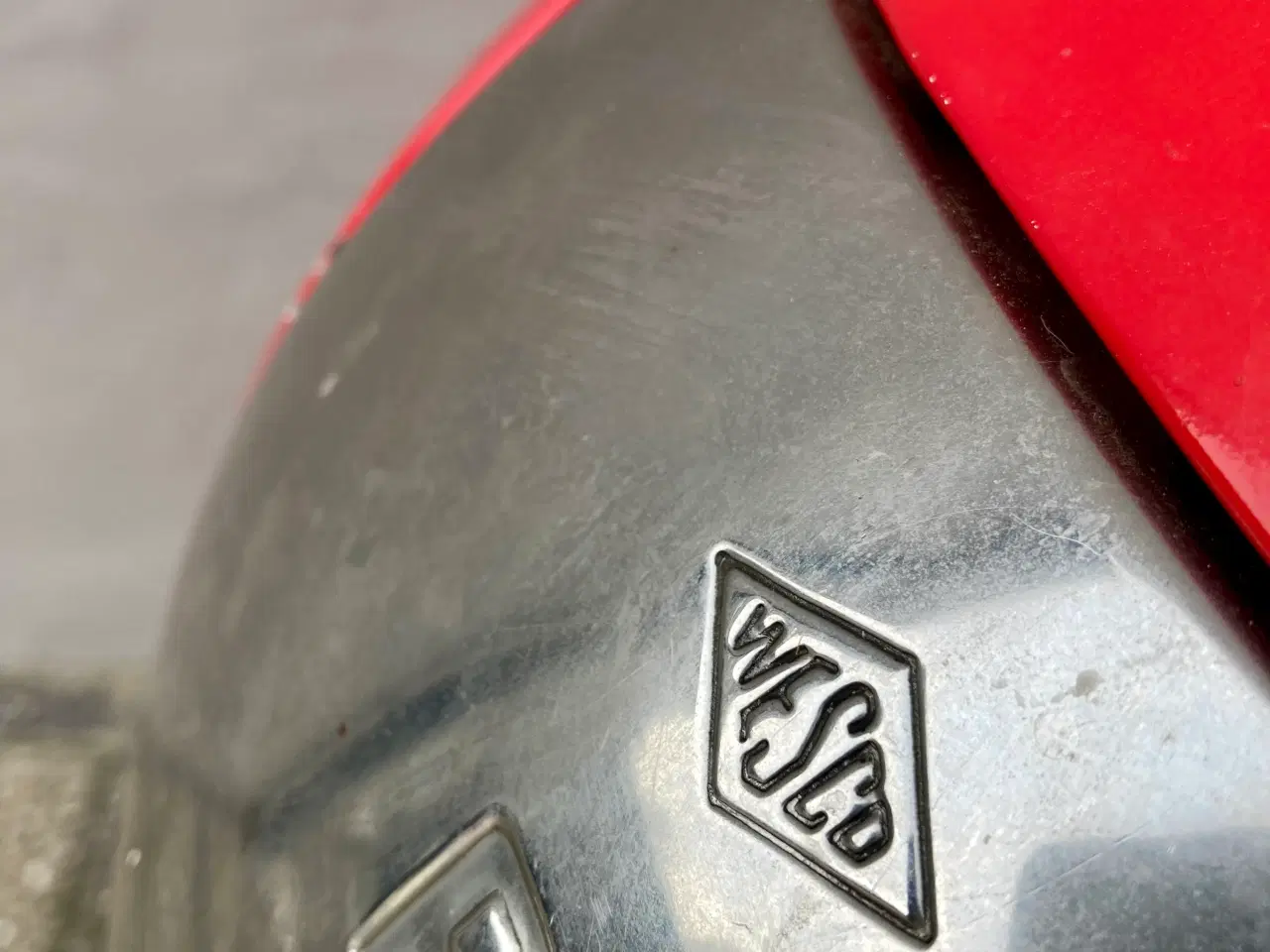 Billede 2 - Wesco Pushboy affaldsspand rød metal