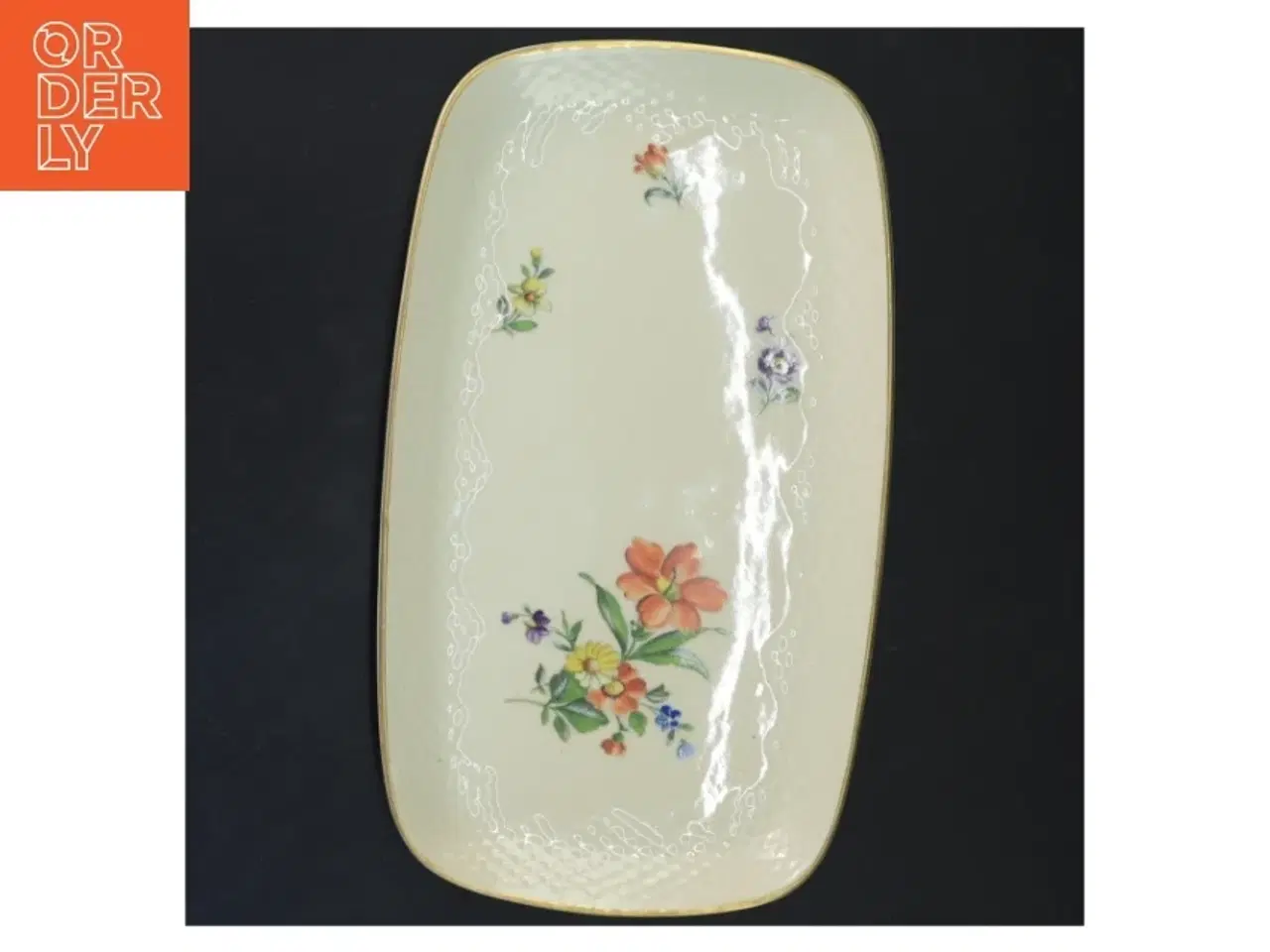 Billede 2 - B&G Saksisk blomst fad (str. 27x15 cm)