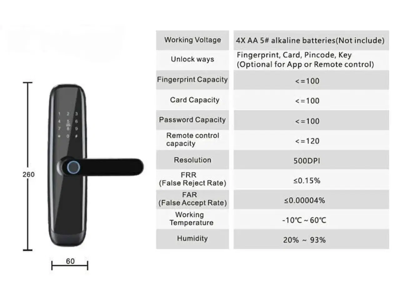 Billede 4 - Smart Lock Fortress ZC08