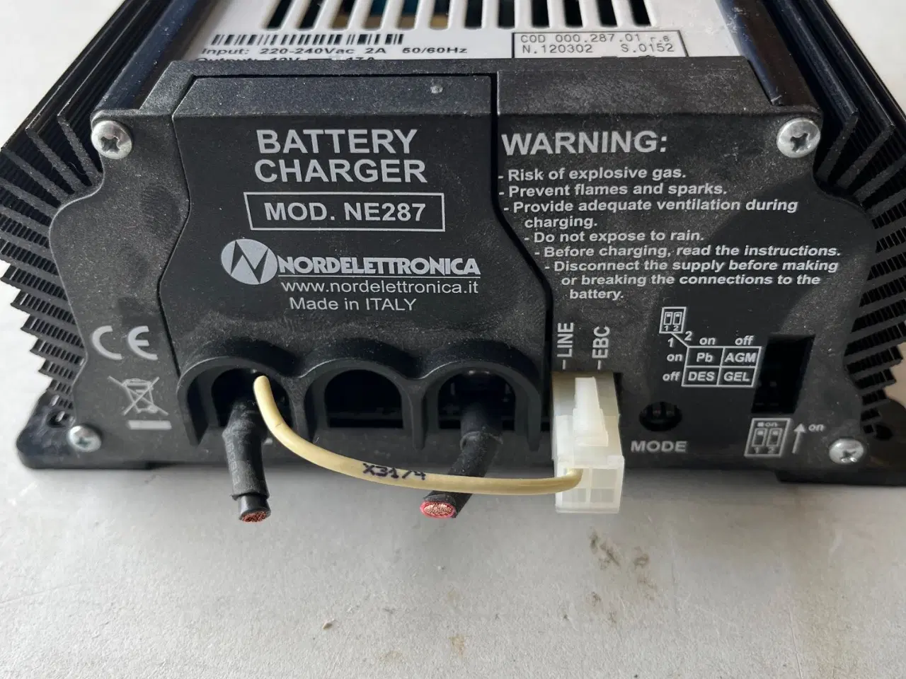 Billede 2 - Nordelettronica lader 17A NE287