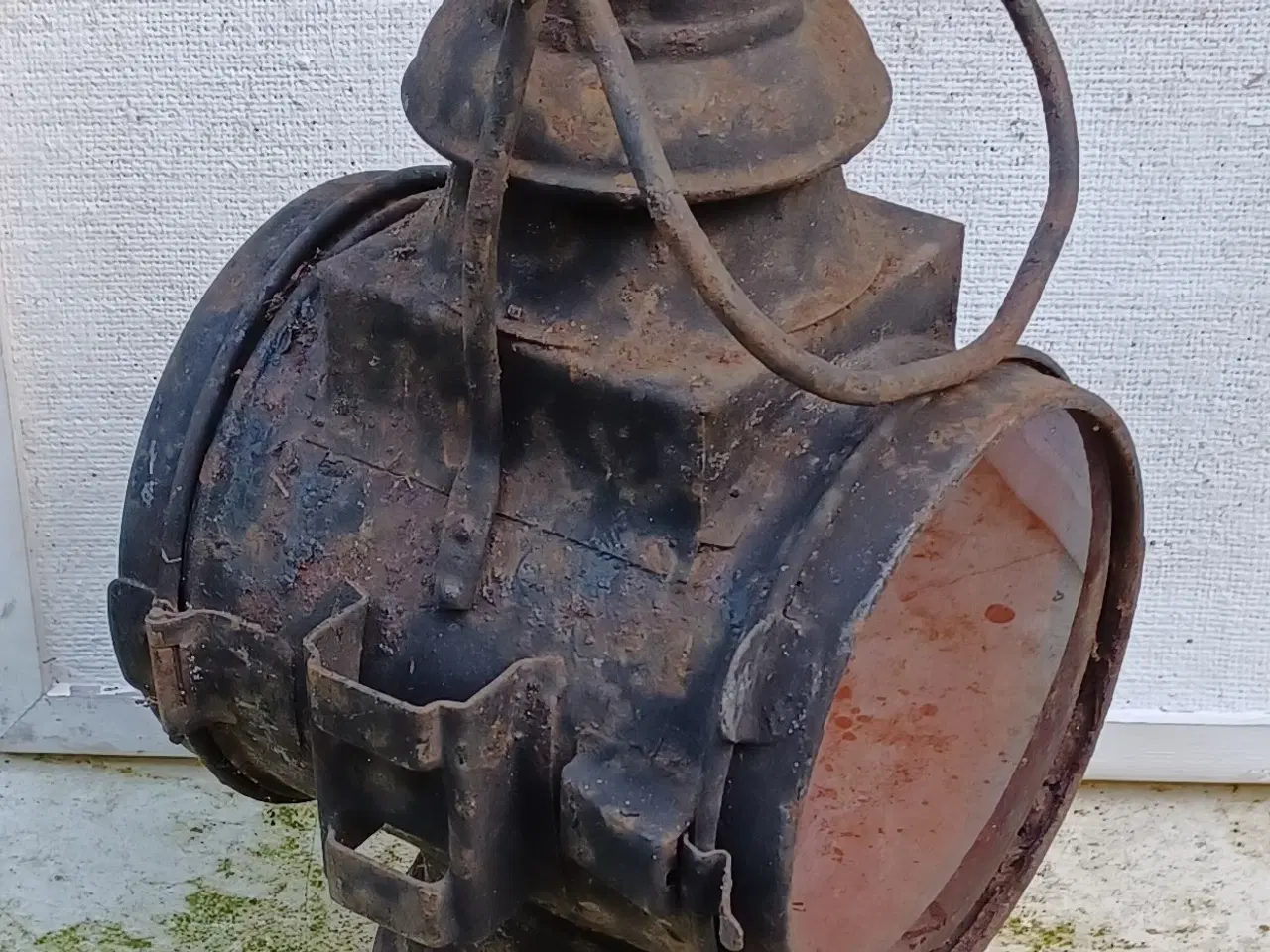 Billede 1 - Antik jernbanelygte, tysk.
