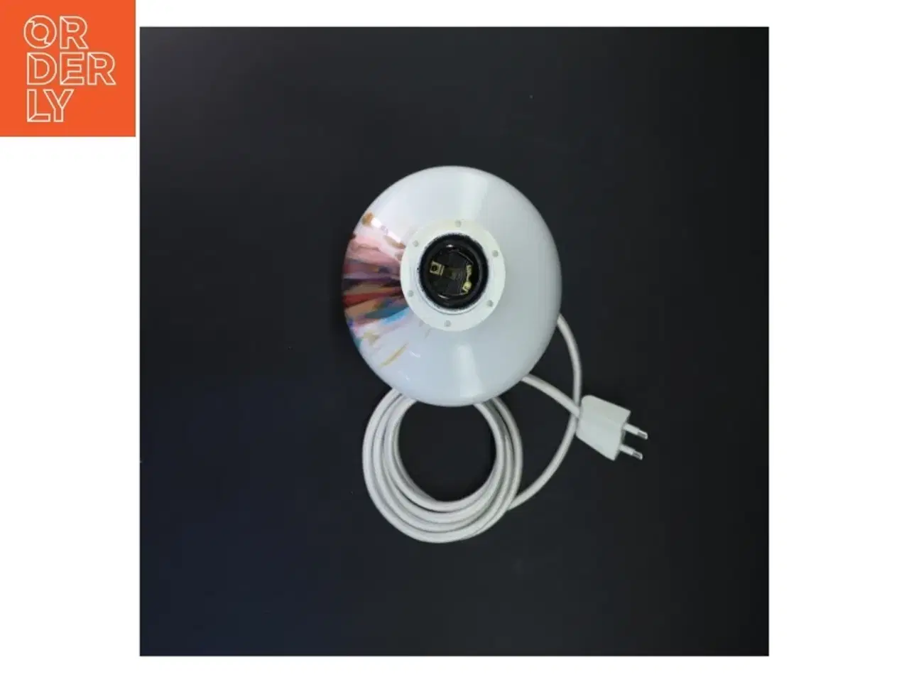 Billede 4 - Glasbordlampe (str. 28 cm)