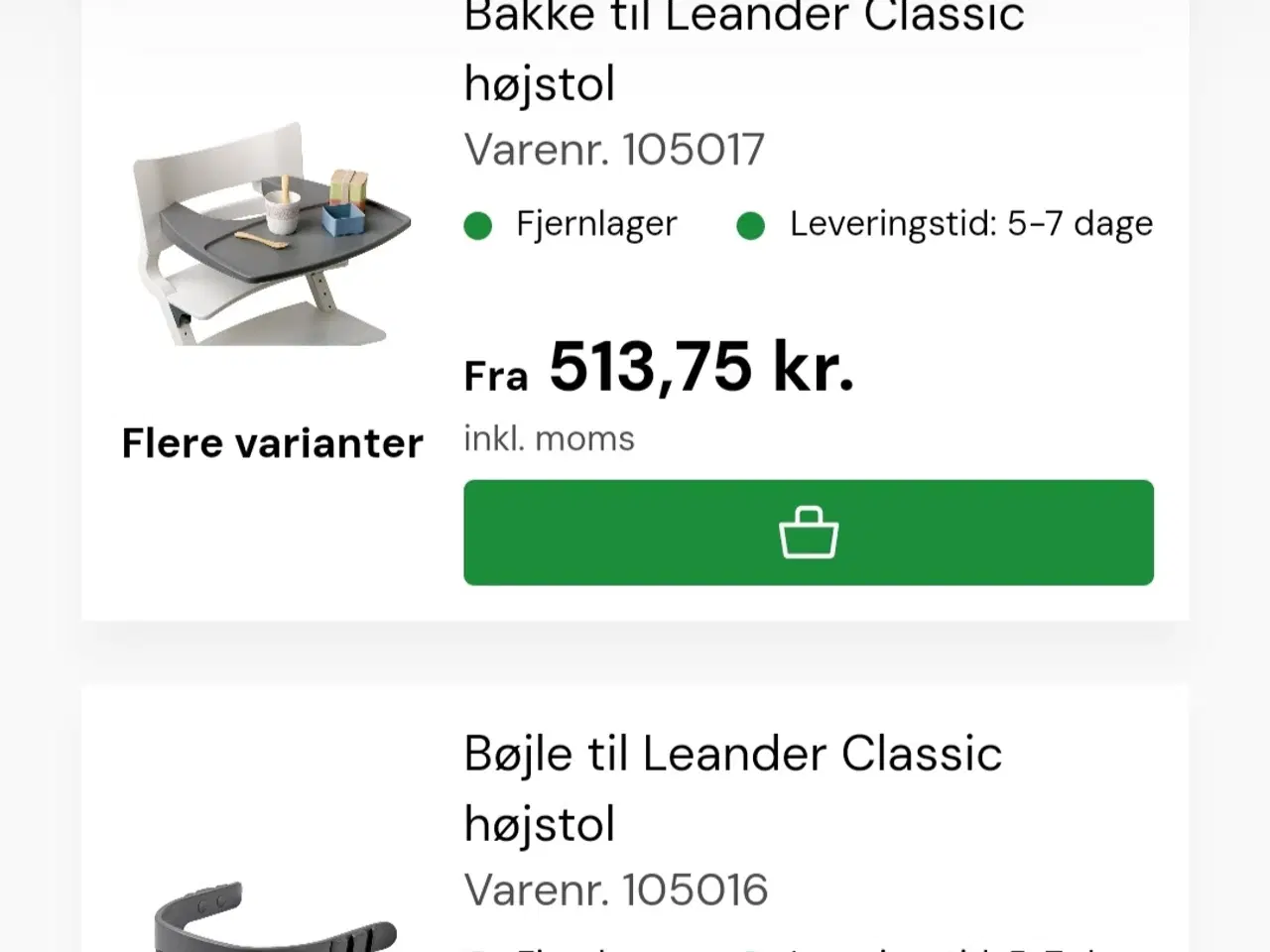 Billede 3 - Leander bøjle med bord 