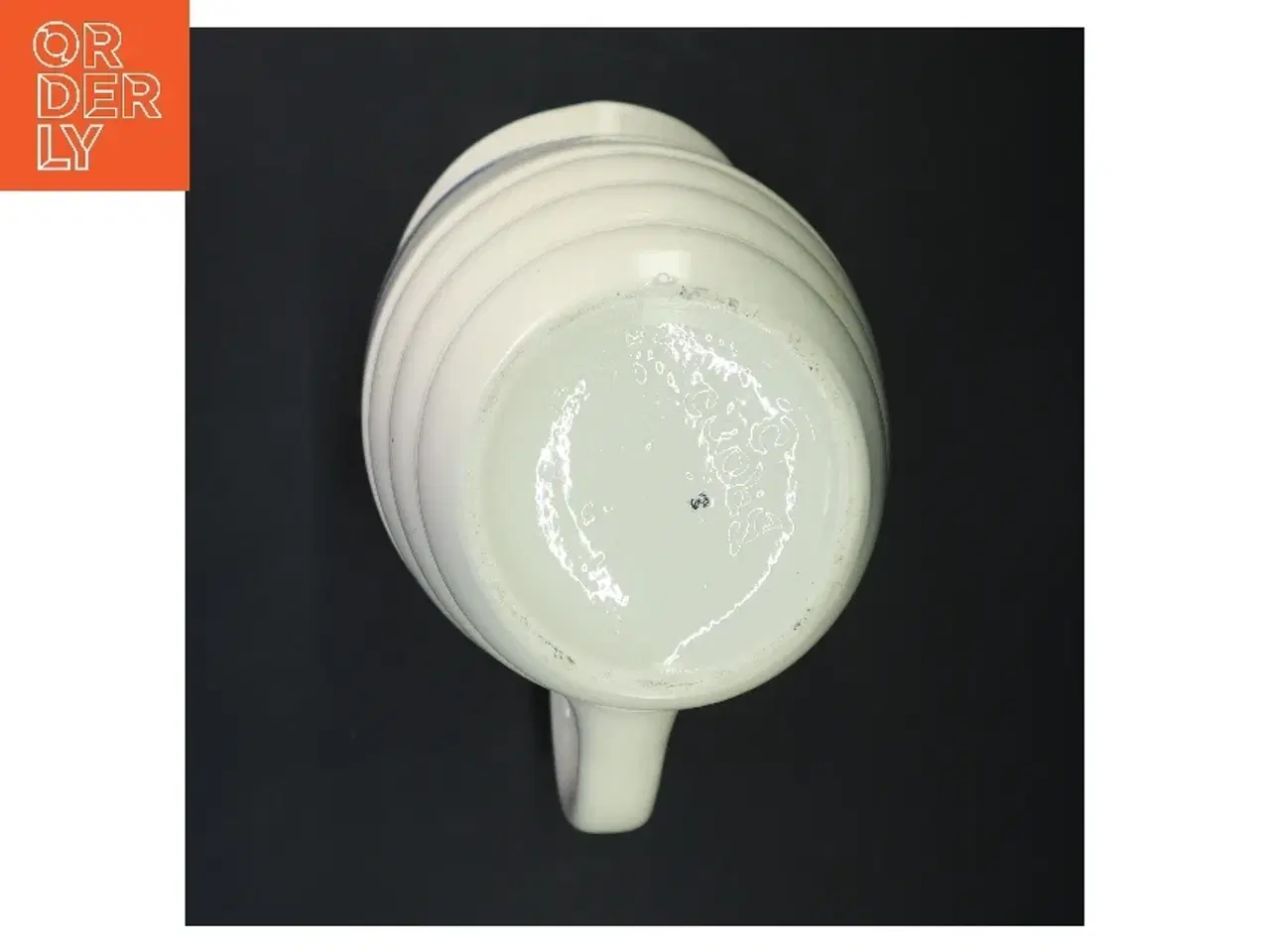 Billede 2 - Gammel Keramikkande med blåt mønster (str. 27x16 cm)