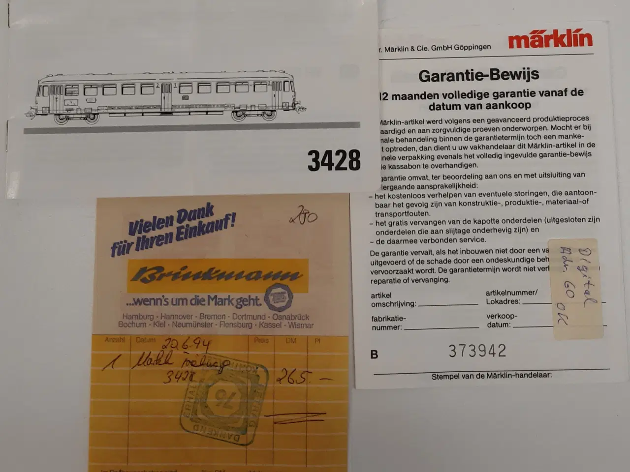 Billede 7 - Märklin rød skinnebus 3428