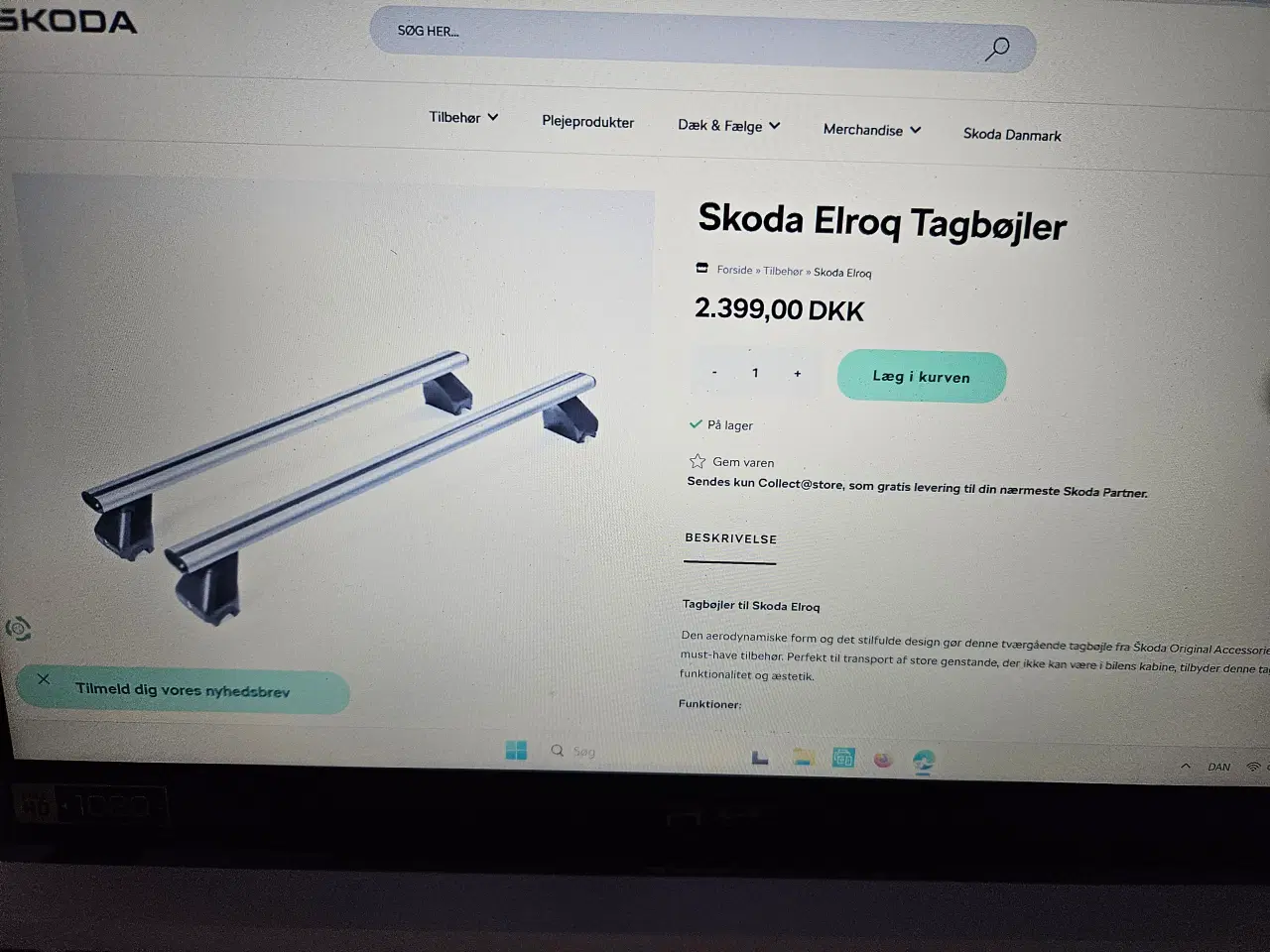 Billede 1 - Tagbøjler til Skoda Elroq