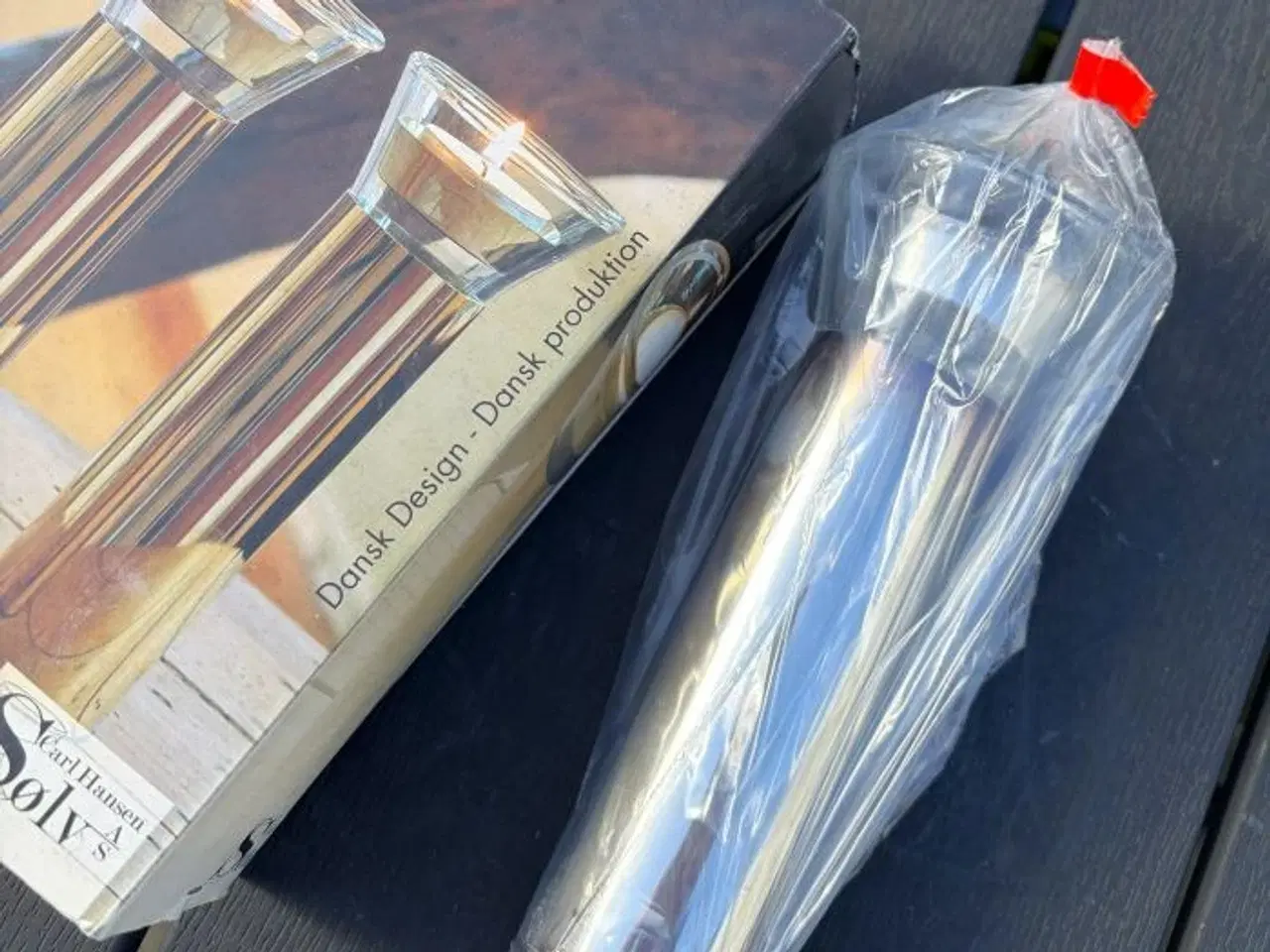 Billede 2 - 2 helt nye, elegante lysestager