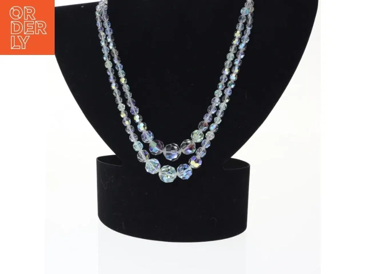 Billede 1 - Krystal halskæde (str. 40 cm)