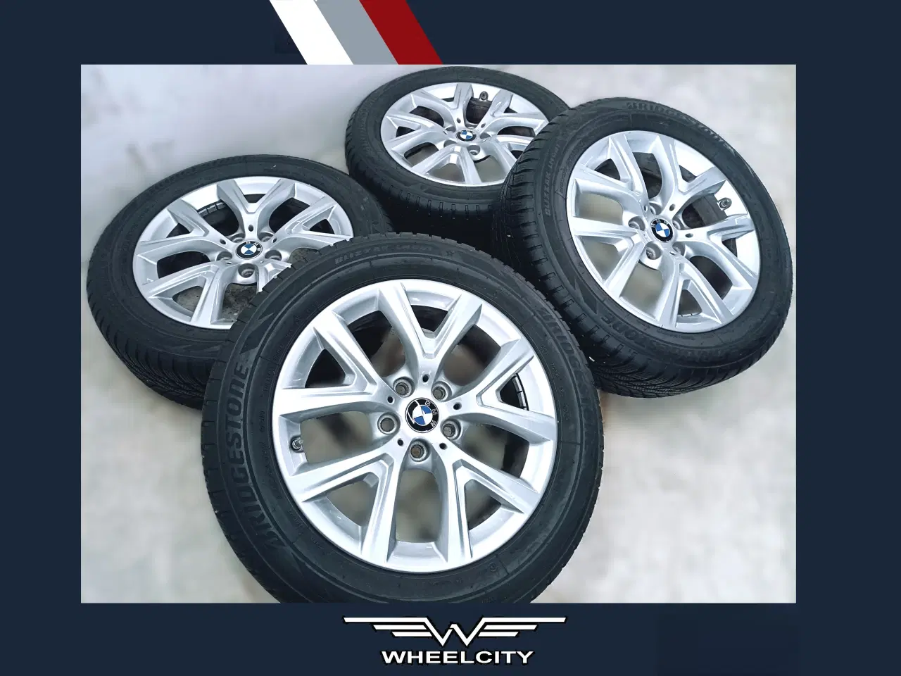 Billede 1 - 5x112 17" ET39 nav 66,6ø BMW vintersæt inkl.TPMS 