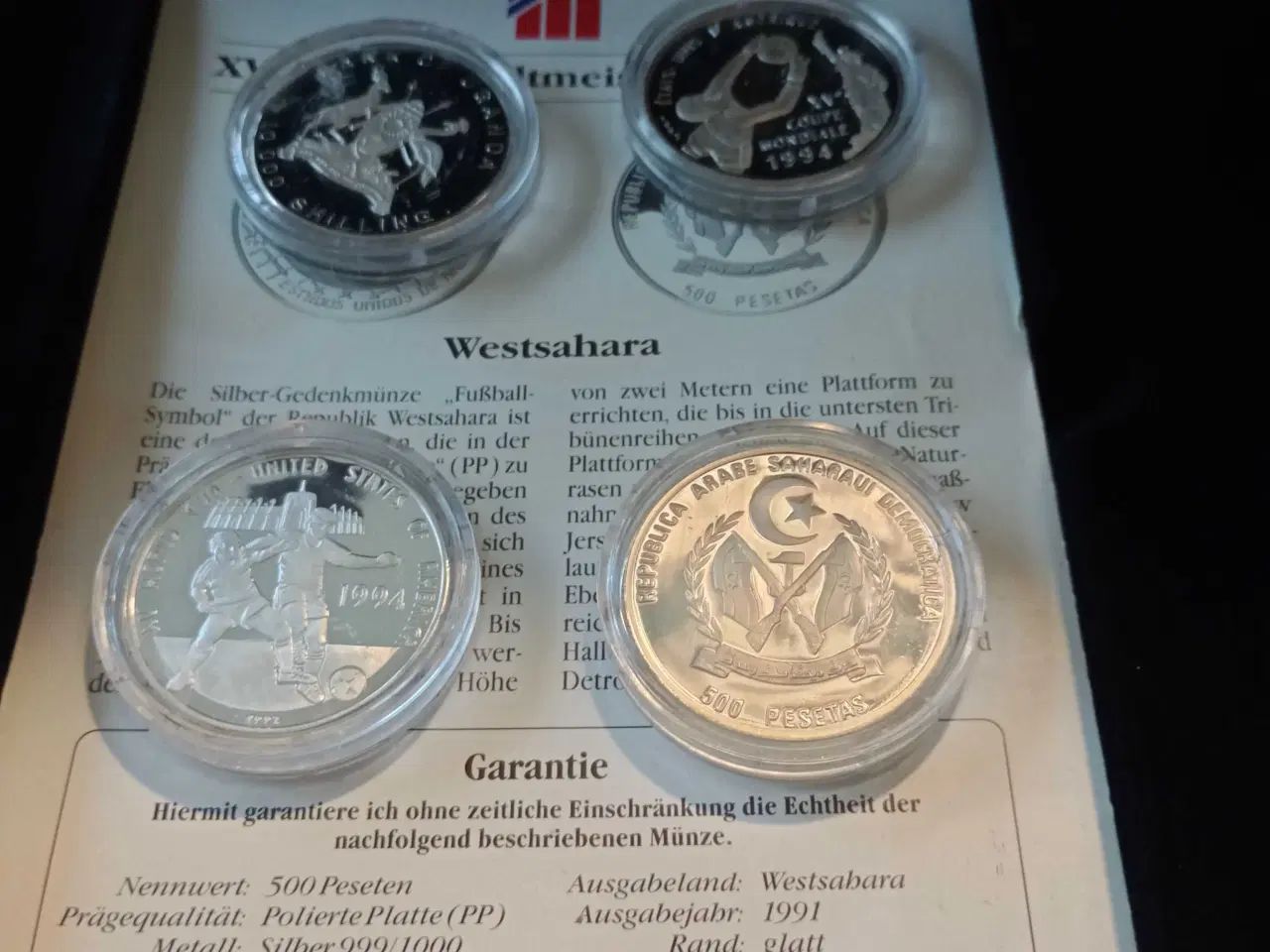 Billede 1 - Ol sølvmønter,999 S 76 gram