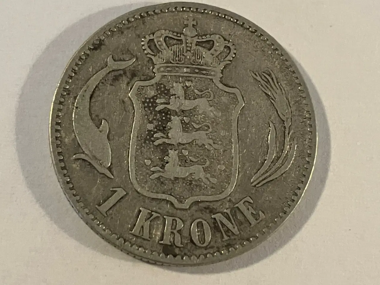 Billede 2 - 1 Krone 1892 Danmark