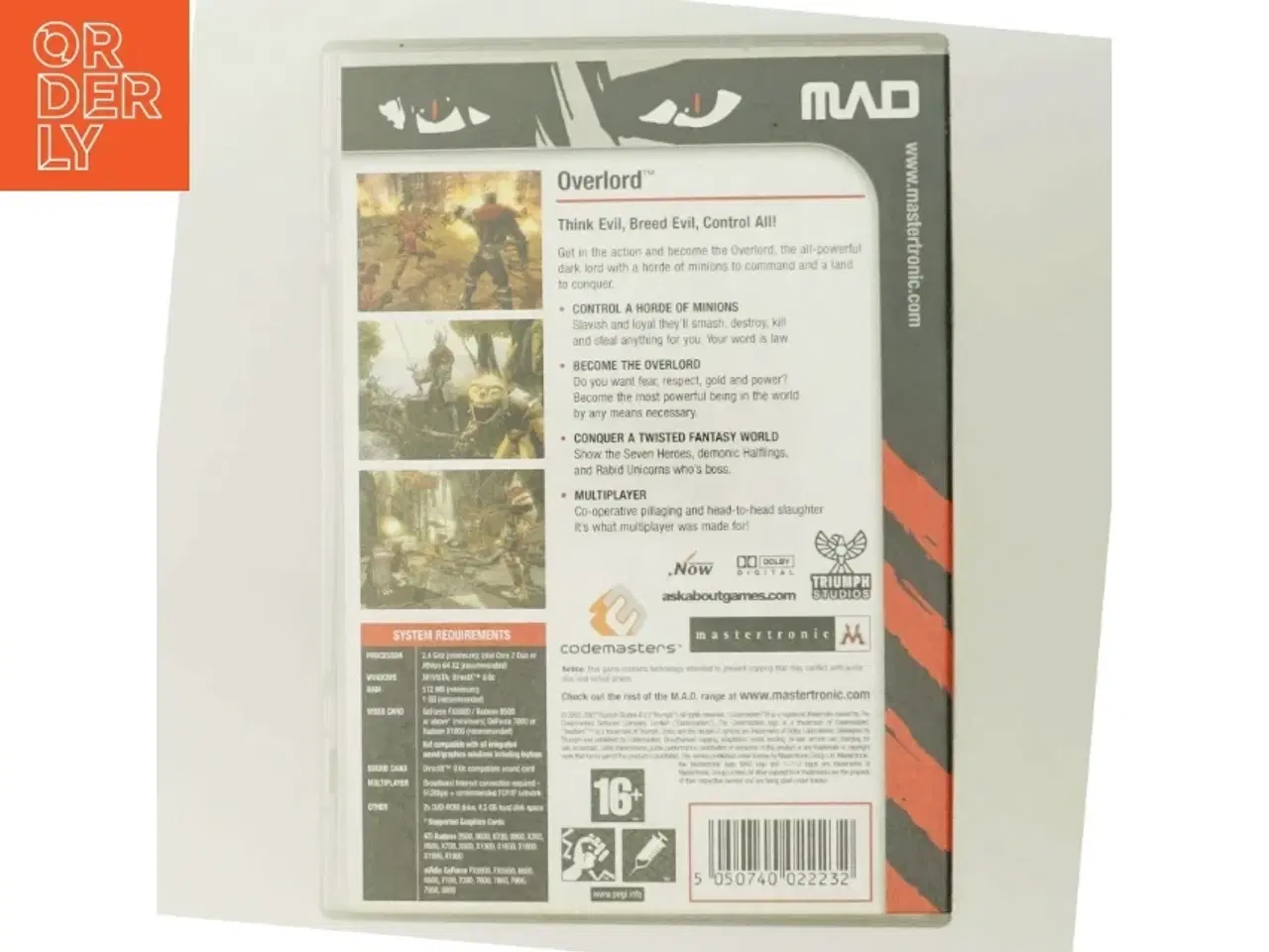 Billede 3 - Overlord PC spil fra Codemasters