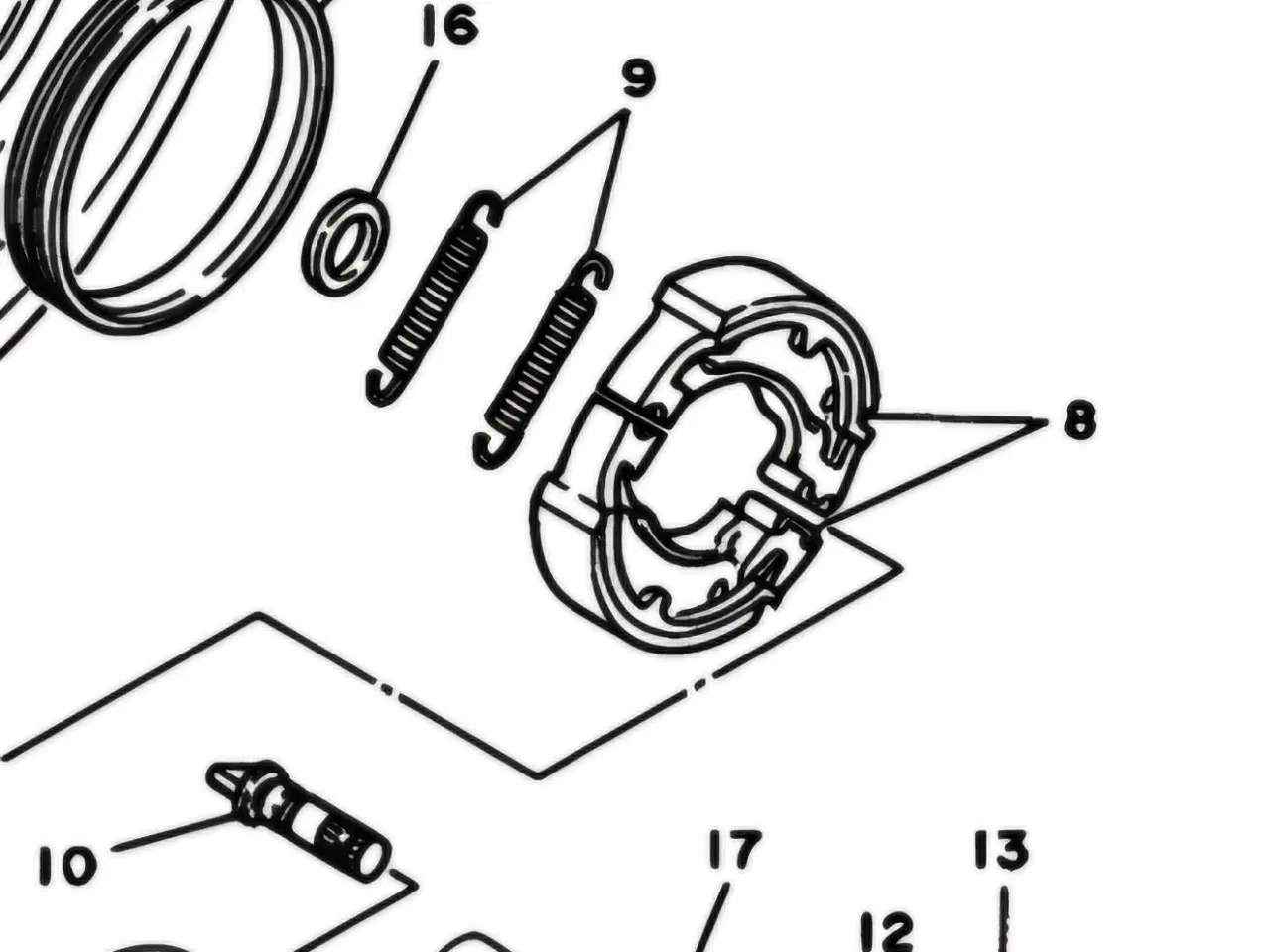 Billede 1 - Nye originale bremse bakker til Yamaha Jog