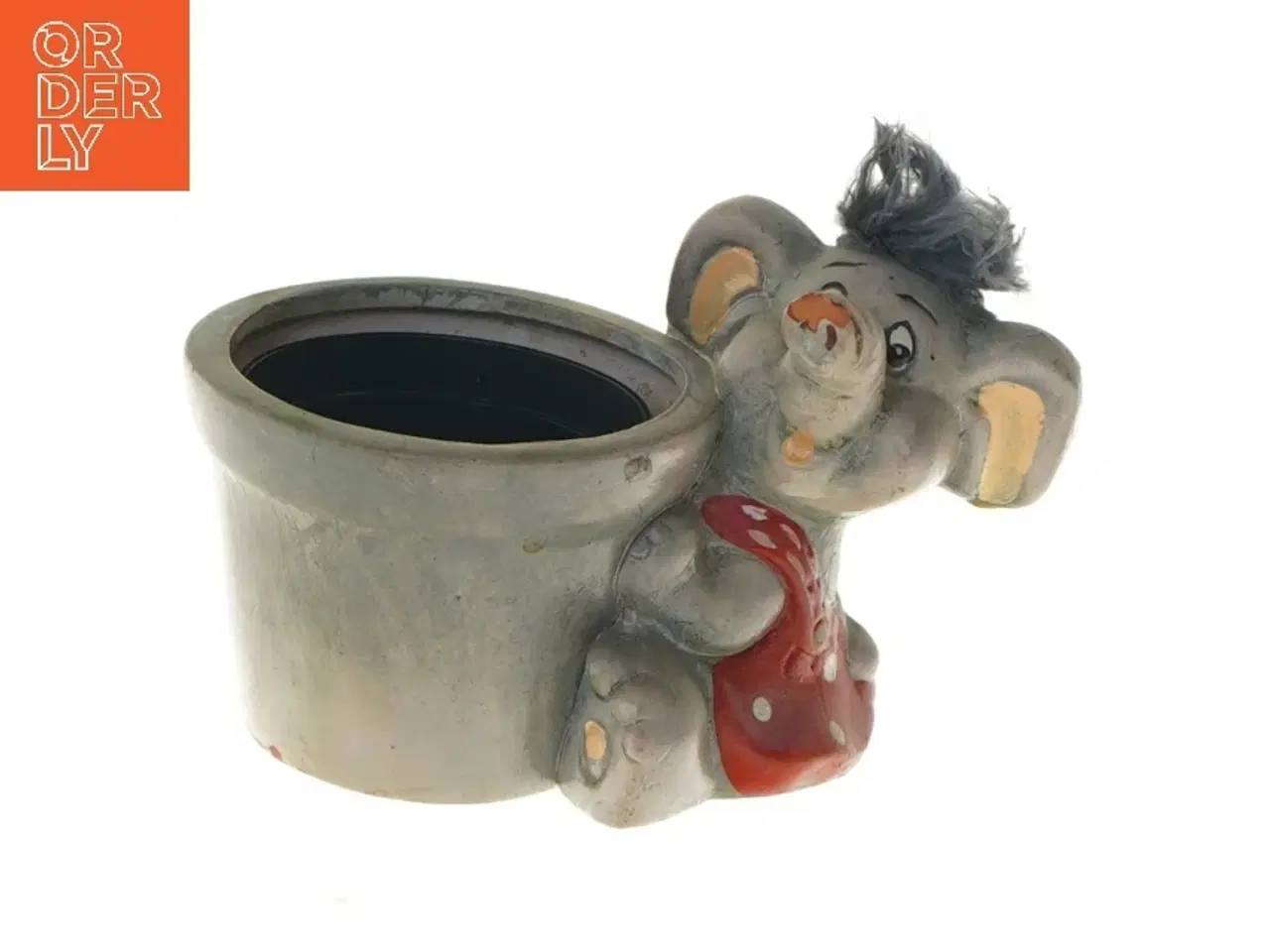 Billede 1 - Keramik elefant urtepotte (str. 13x9 cm)