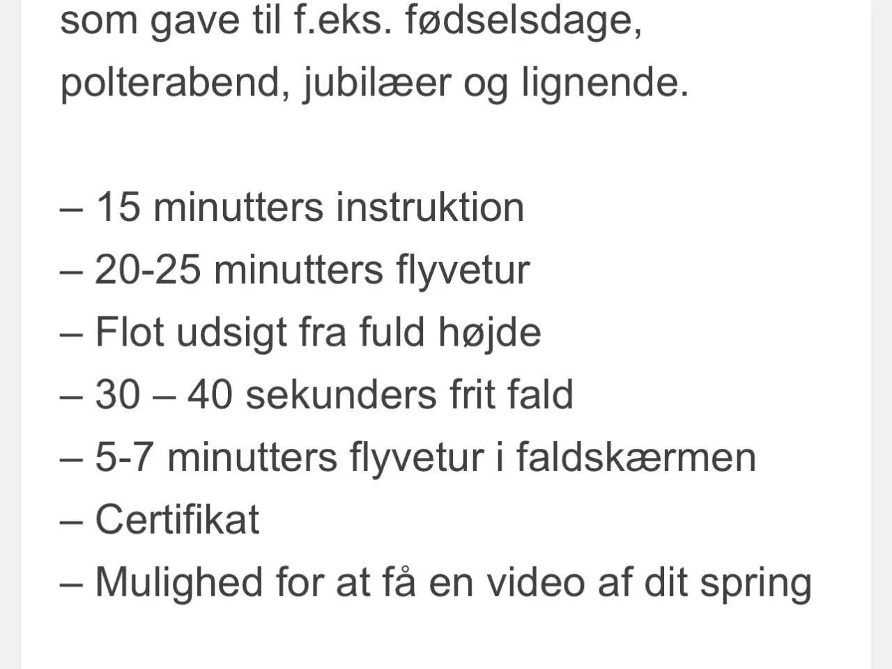 Billede 7 - Gavekort tandemspring 