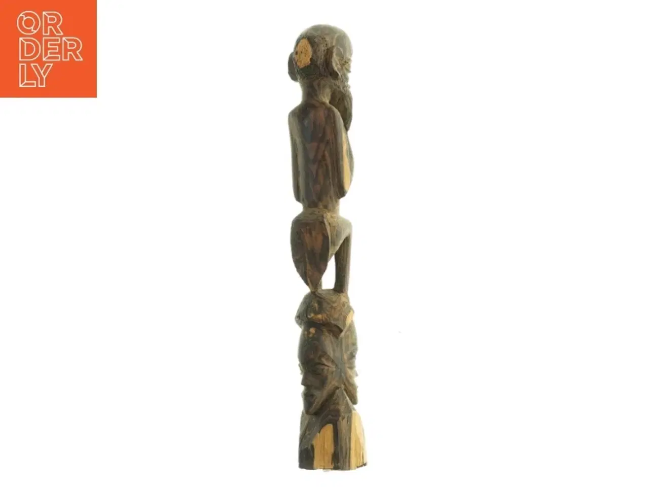 Billede 2 - Udskåret træfigur (str. 45. x 7 cm)