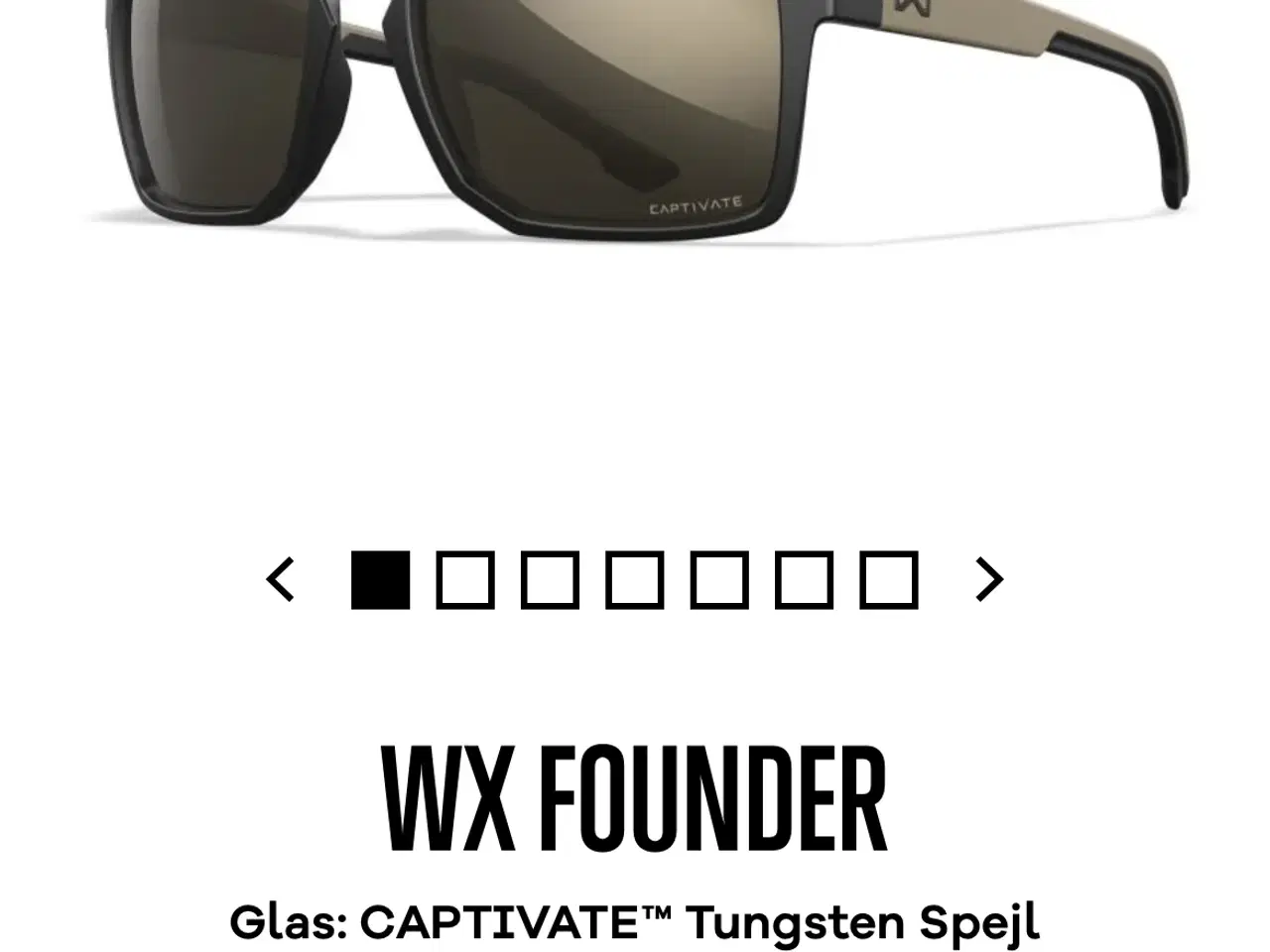 Billede 10 - HELT NYE WILEY X FOUNDER sikkerhedssolbriller