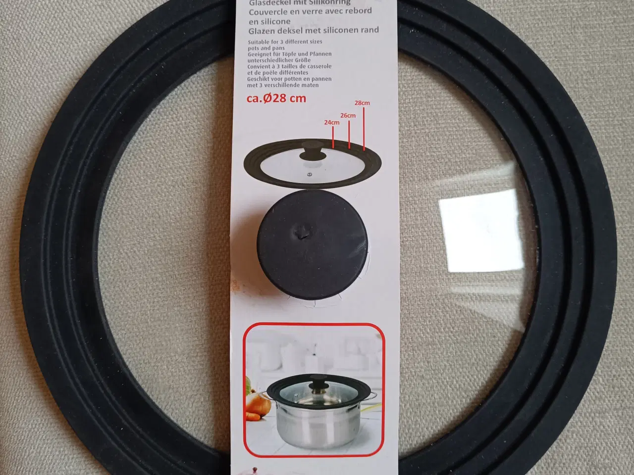 Billede 1 - Alpina grydelåg 28 + 24cm