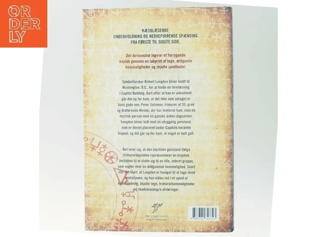 Billede 3 - Det forsvundne tegn af Dan Brown (Bog)