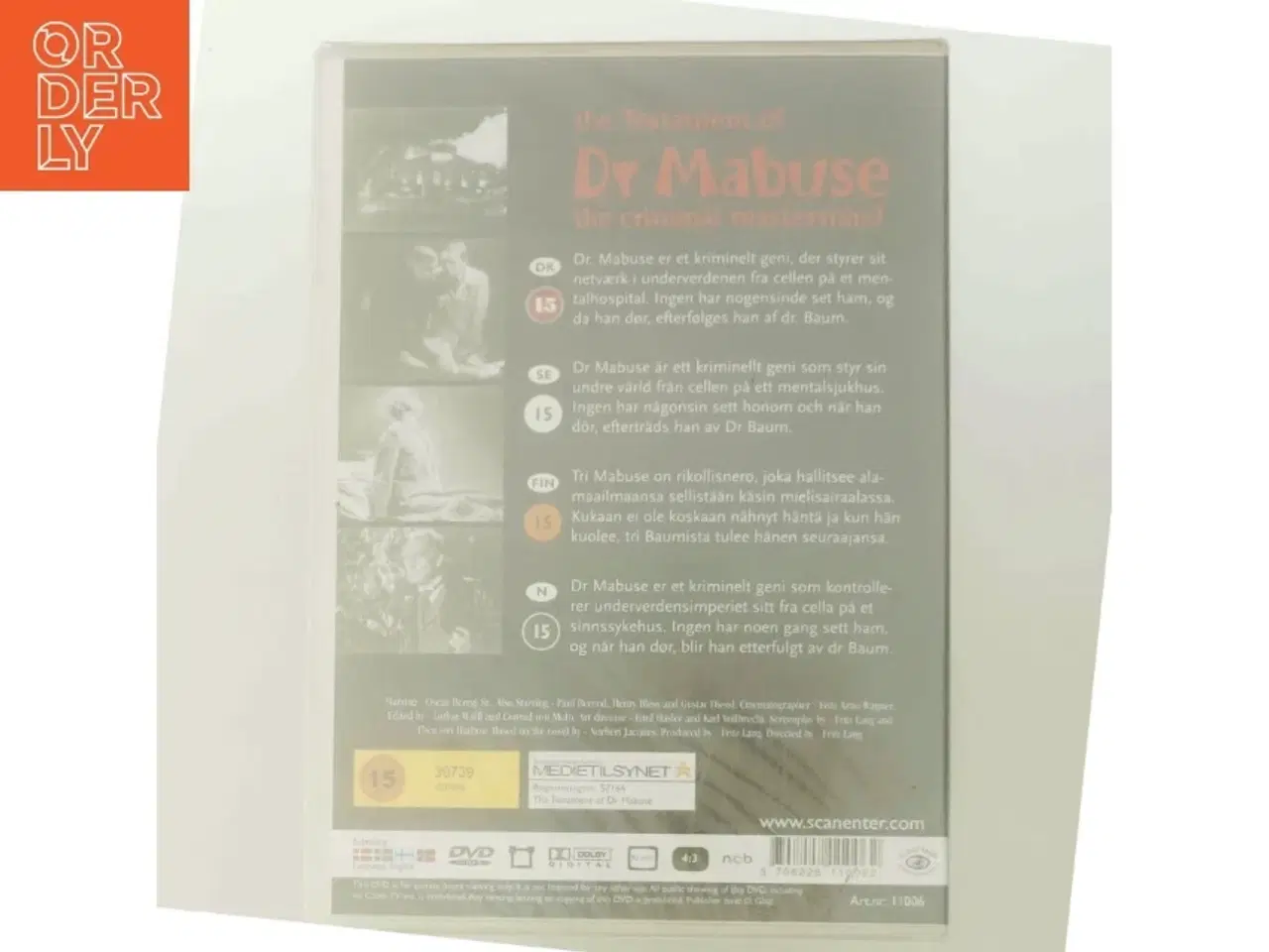 Billede 3 - Testament of Dr. Mabuse - the Testament of Dr. Mabuse med Oscar Beregi (DVD)
