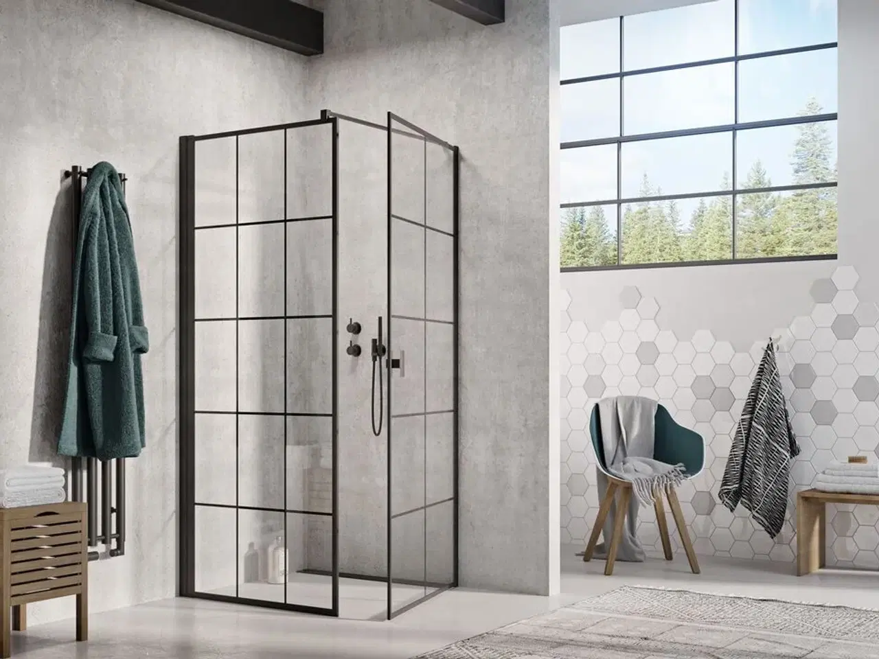 Billede 1 - Bruser Fastvæg med dør STRØMBERG