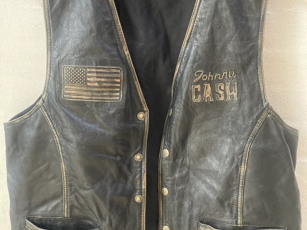 Billede 2 - JOHNNY CASH, skind vest