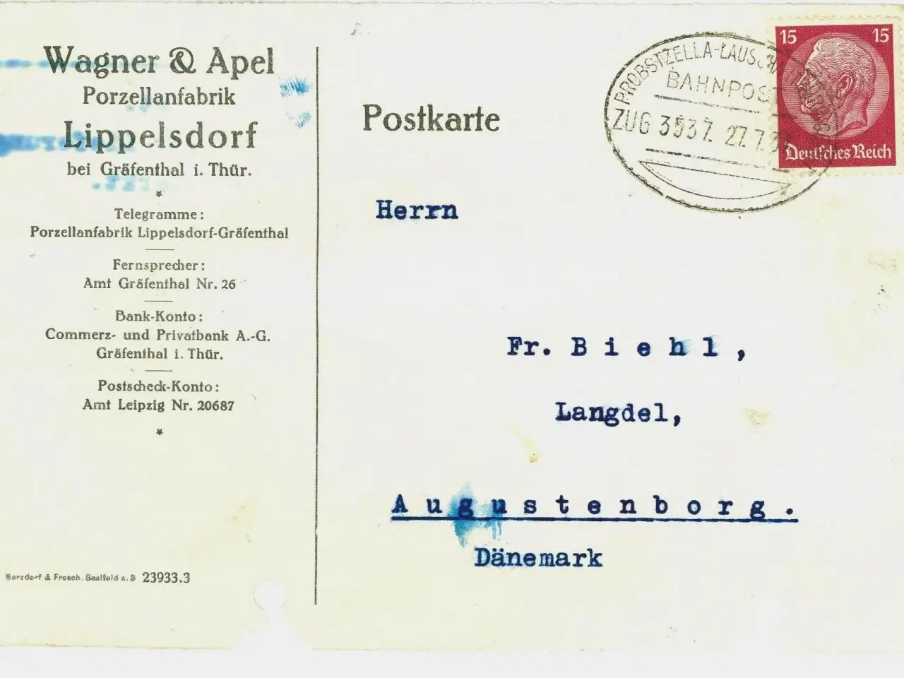 Billede 1 - Lippelsdorf bei Gräfenthal 1937