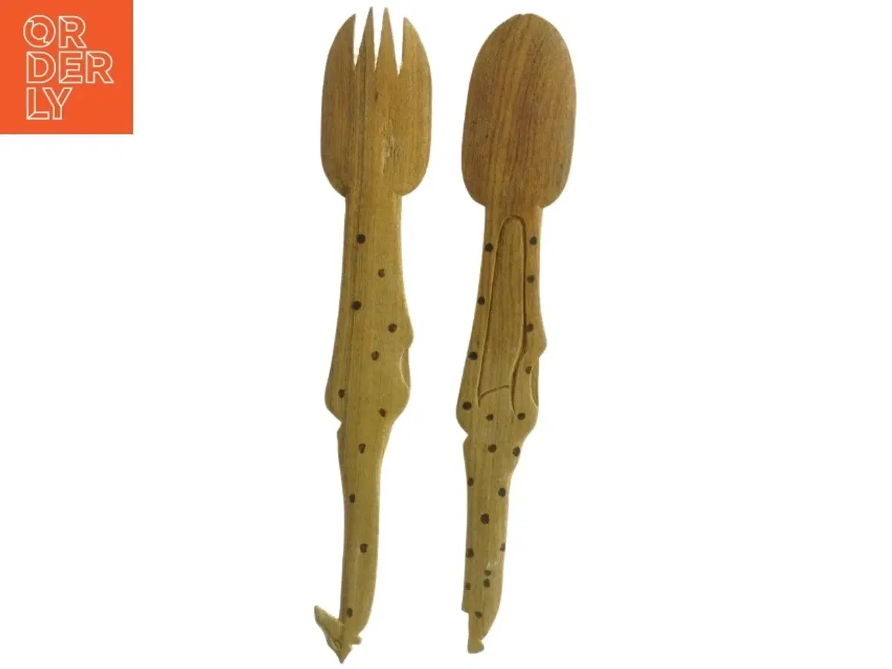 Billede 4 - Salatbestik i træ (str. Længde. 48 cm)